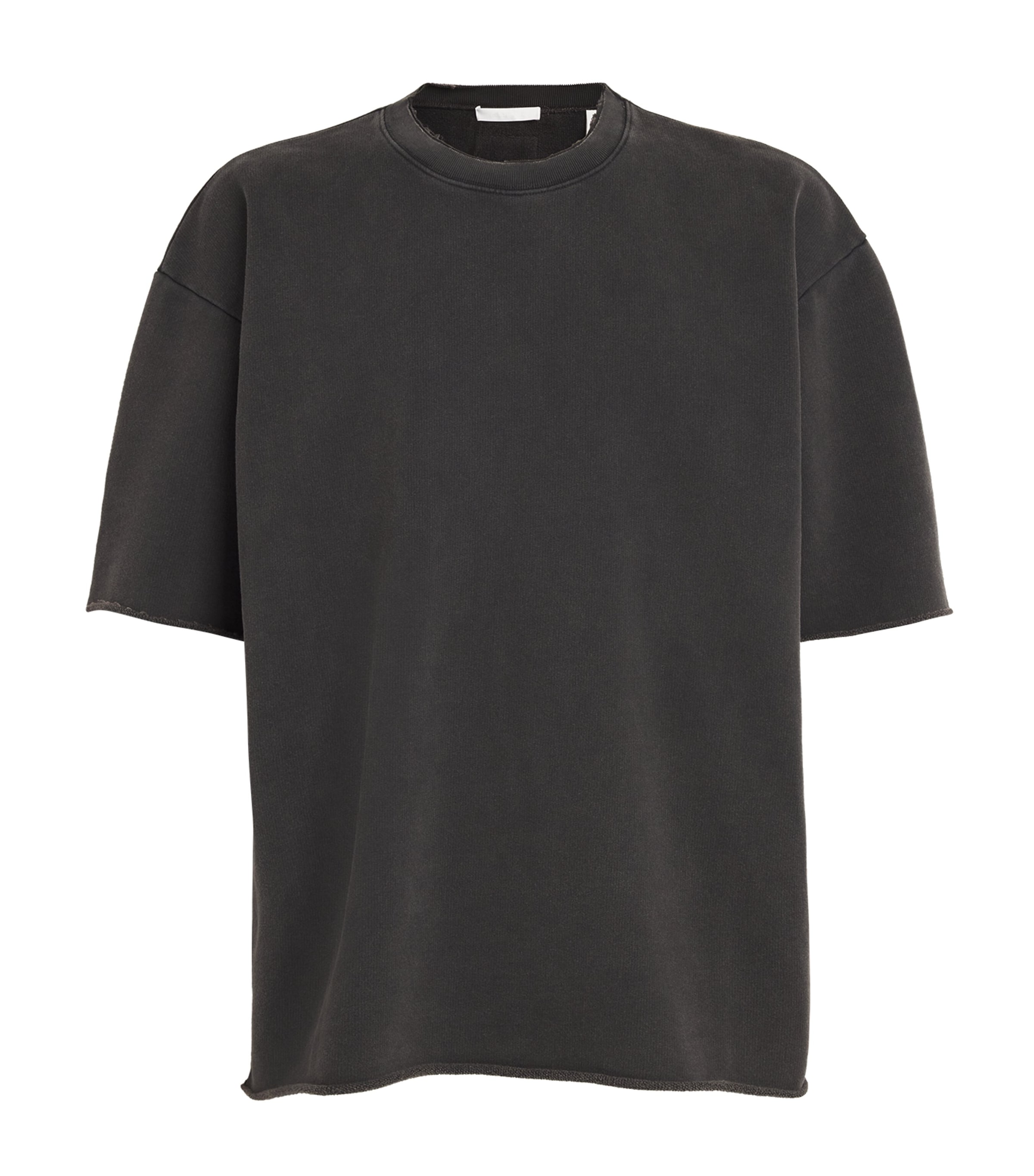 Helmut Lang Mens Garment-Dyed Upstate T-Shirt Black Image 1