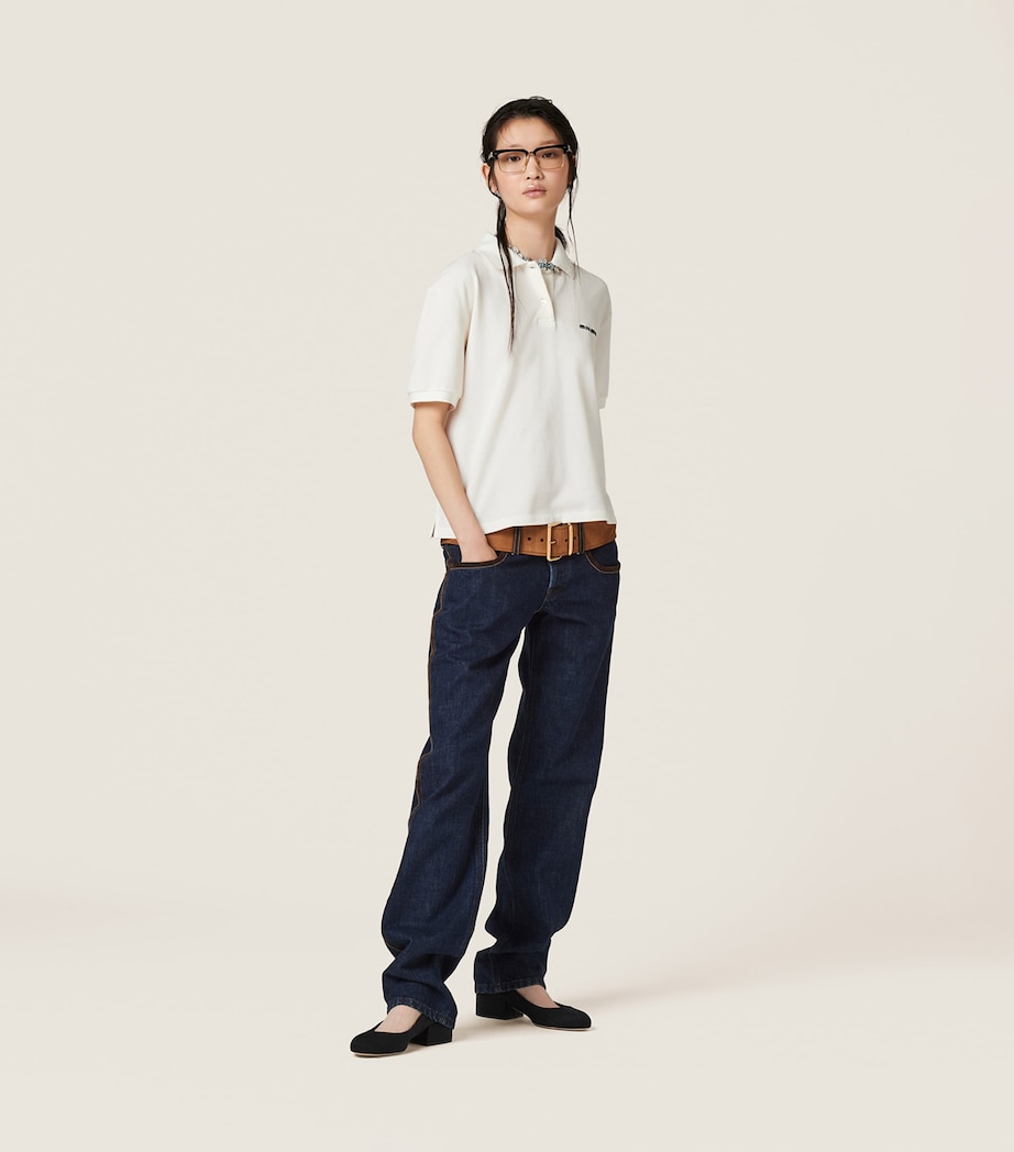 Cotton Logo Polo Shirt F0009 Image 2