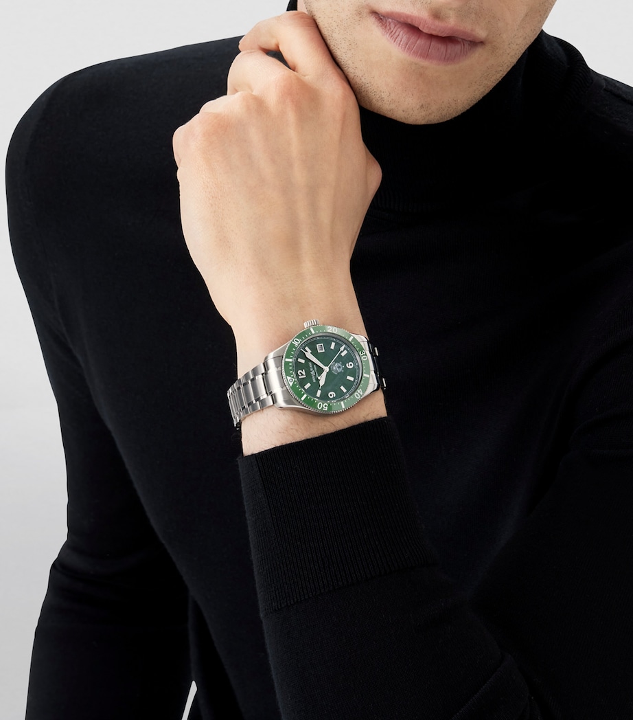 Stainless Steel 1858 Iced Sea Automatic Date Watch 41mm MULTI Image 4