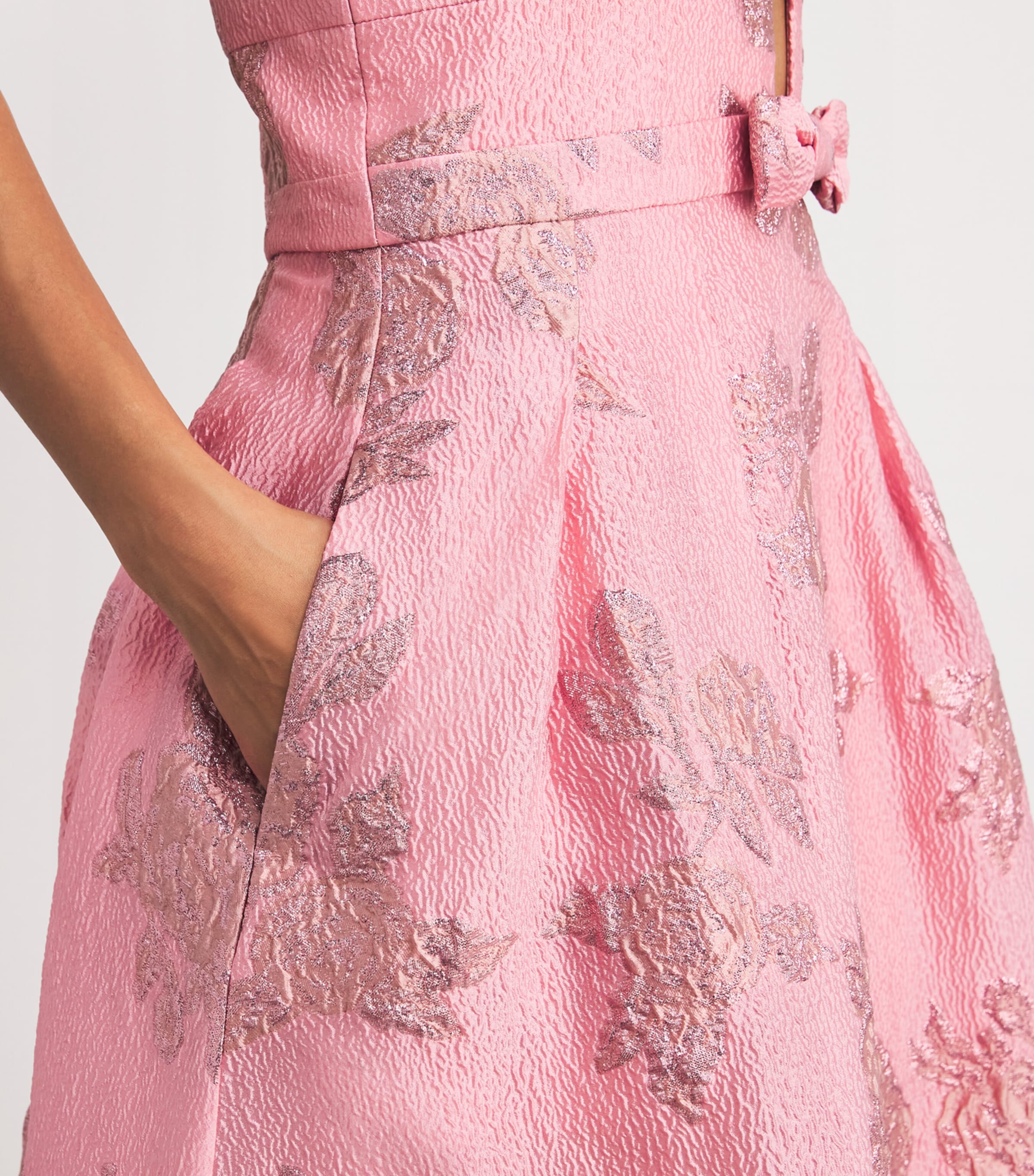 REBECCA VALLANCE ワンピースGeorgina floral-embroidered878930 Rebecca Vallance Georgina floral brocade gown Rebecca Vallance