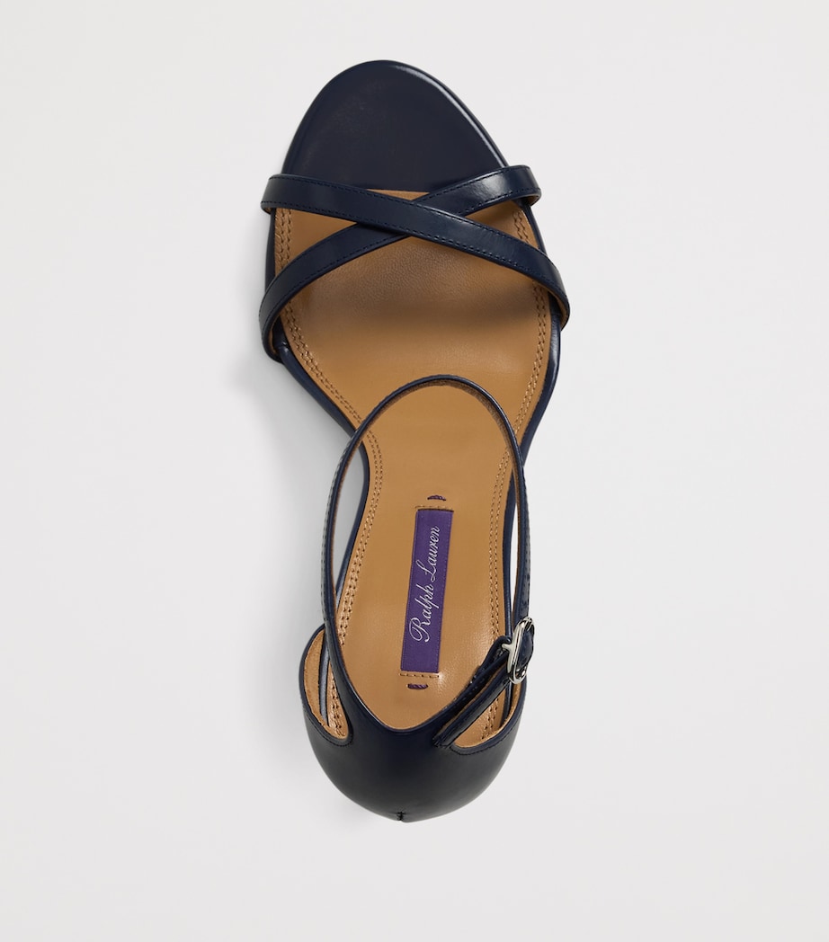 Calf Leather Perrin Heeled Sandals 95 LUX NAVY Image 4