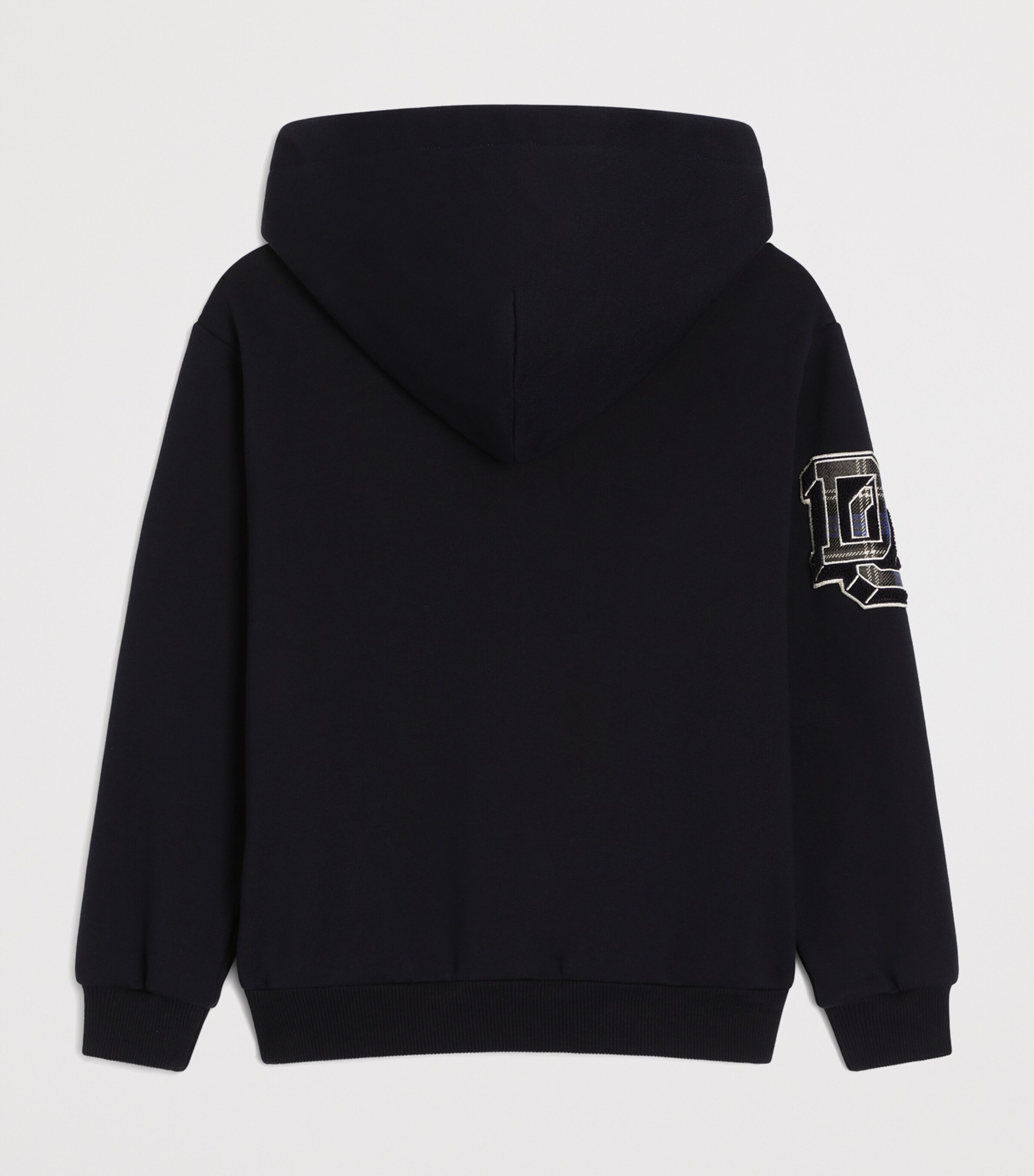 Dolce&Gabbana Kids Cotton Patch Zip-Up Hoodie (8-14 Years) Blue Image 2