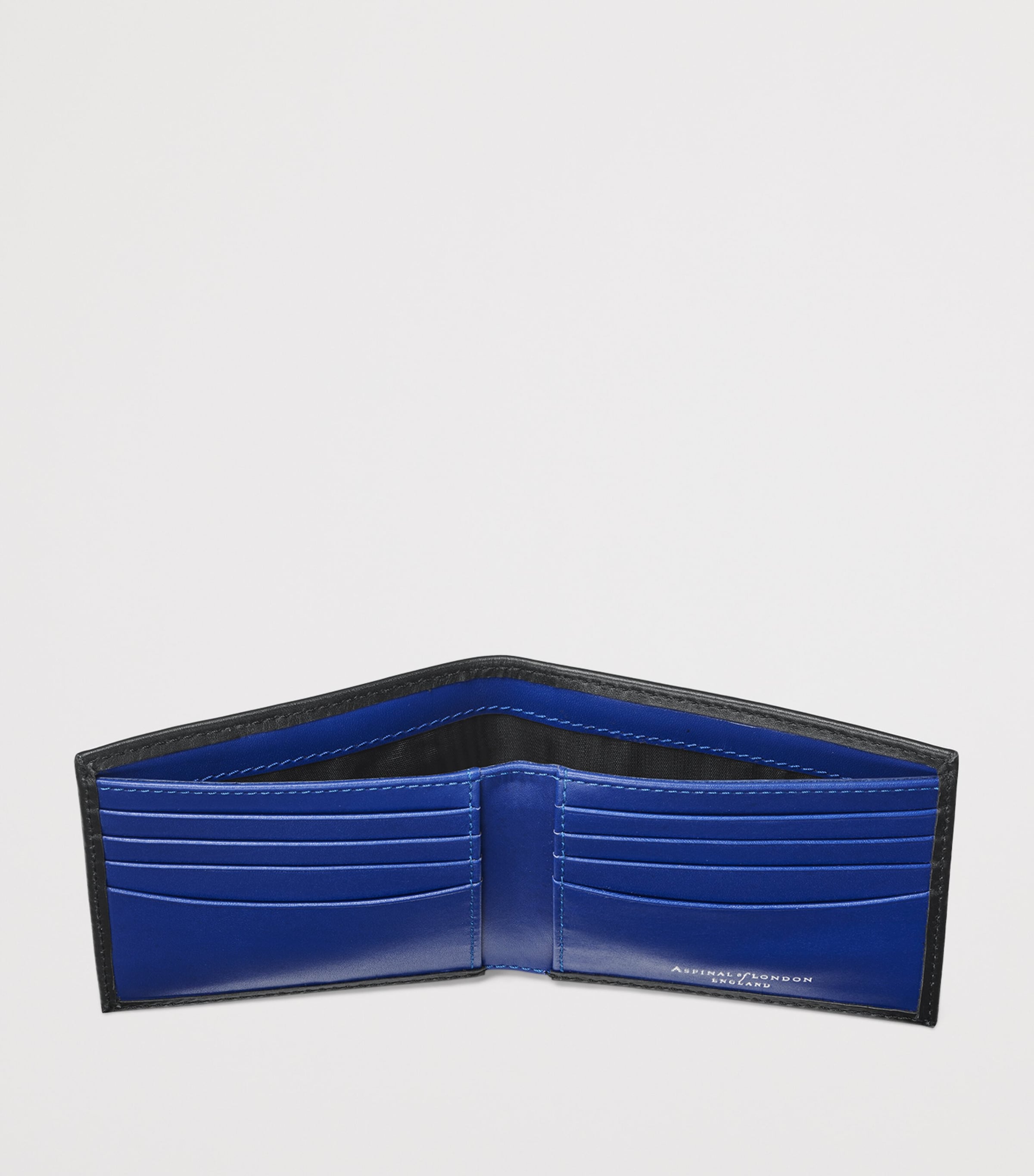 Aspinal Of London Leather Bifold Wallet Black Image 3