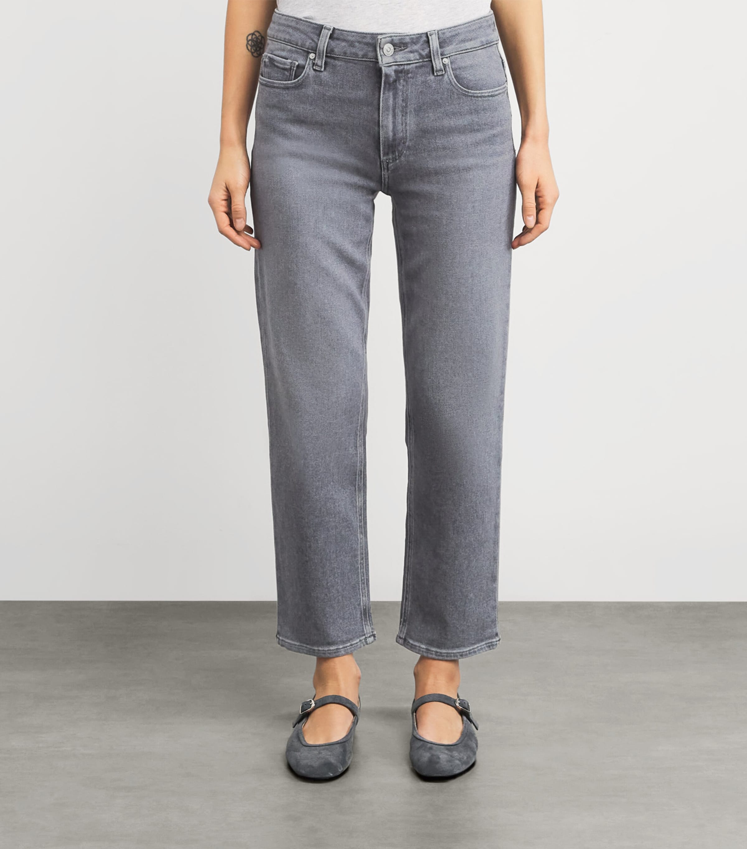 Mason Ankle Straight Jeans SMOKEY GREY Image 3