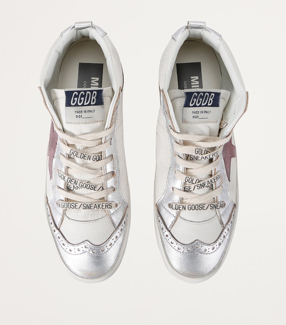 Leather Mid Star Sneakers WHITE/COMB Image 4