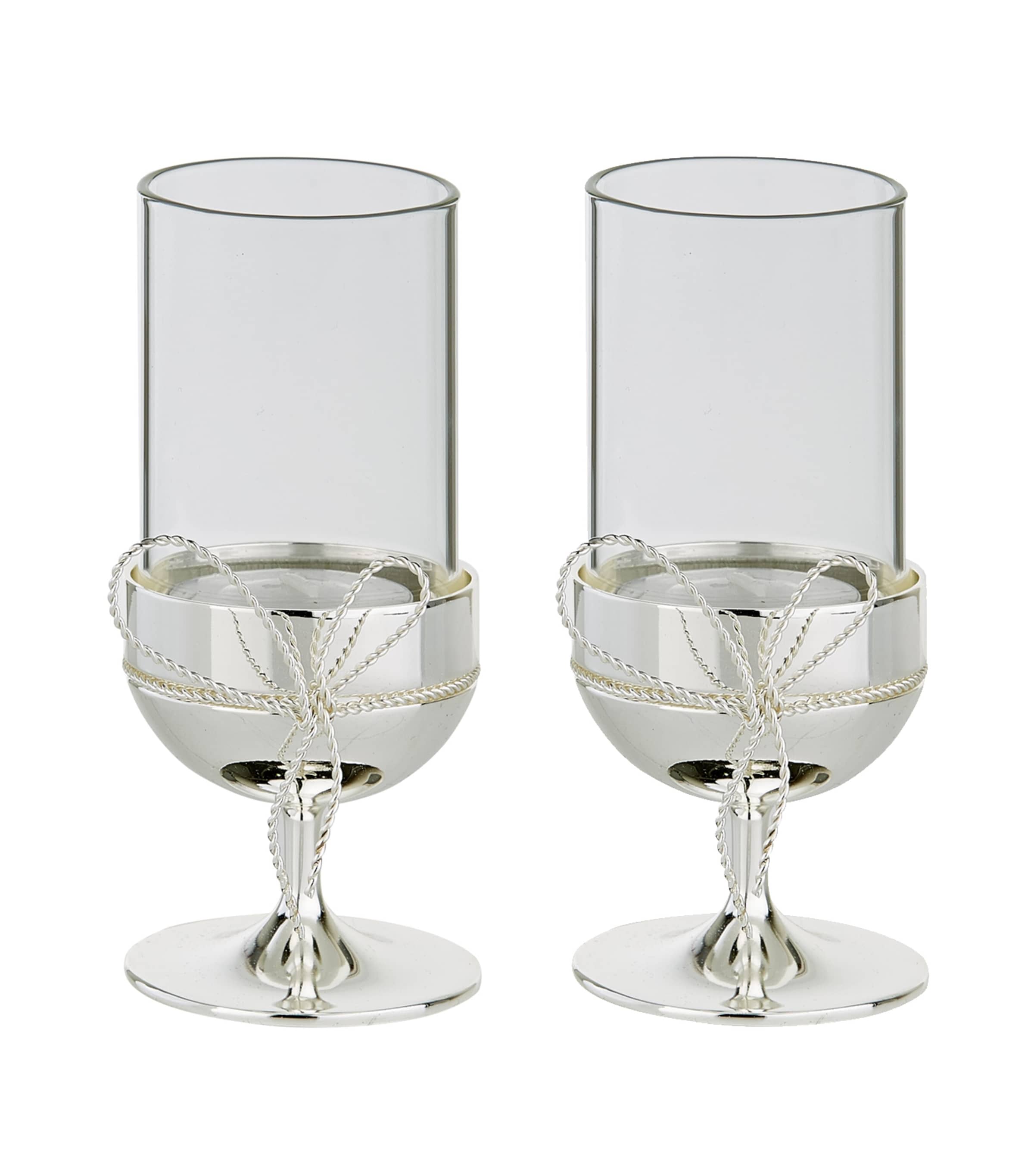Love Knots Tea Light Holder (Set of 2) SILVER Image 2