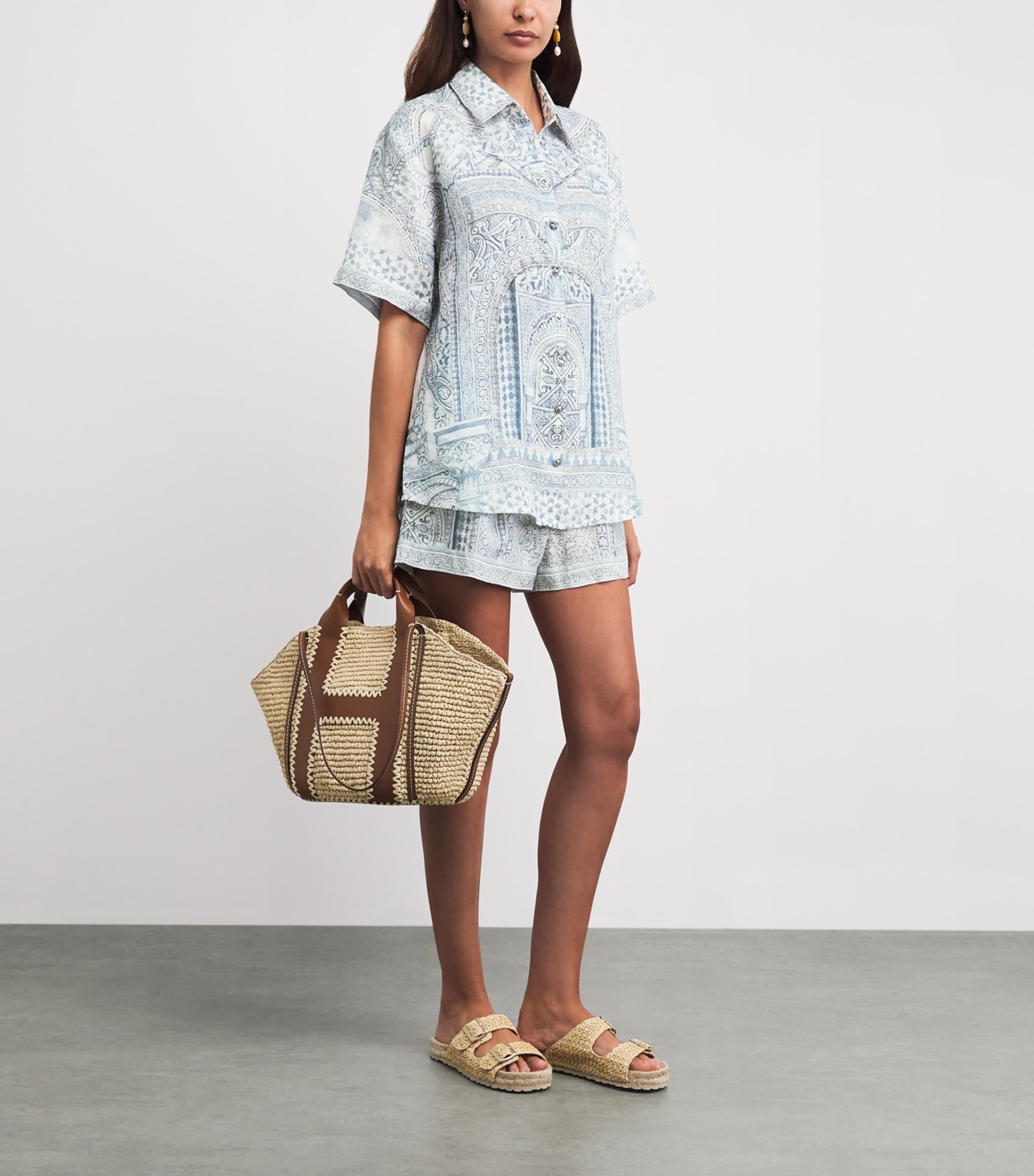 Camilla Womens Linen Printed Shirt Humoalha Image 2