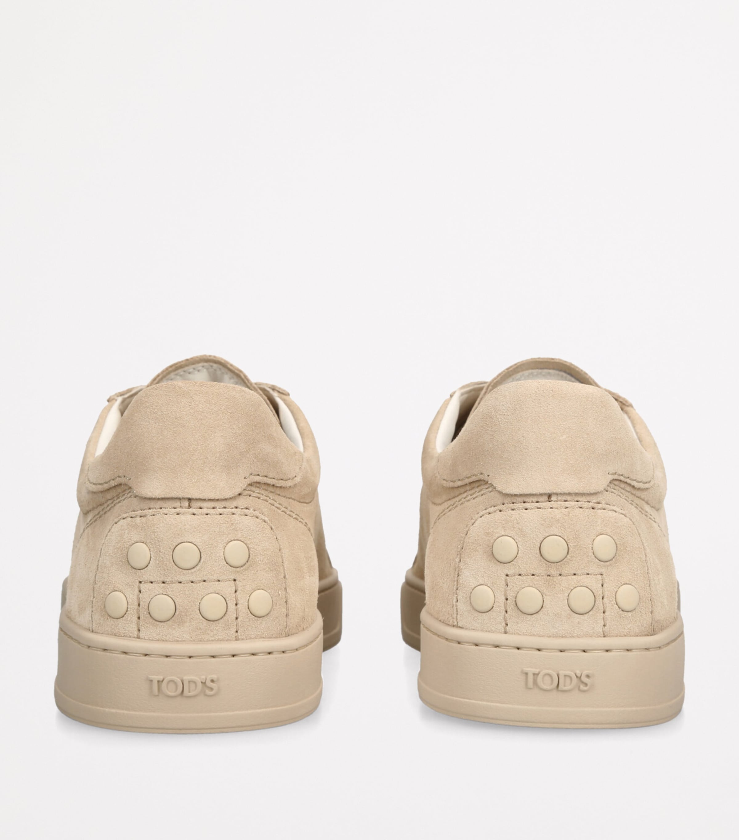 Tod's Suede Allacciata Cassetta Sneakers Beige Comb Image 2