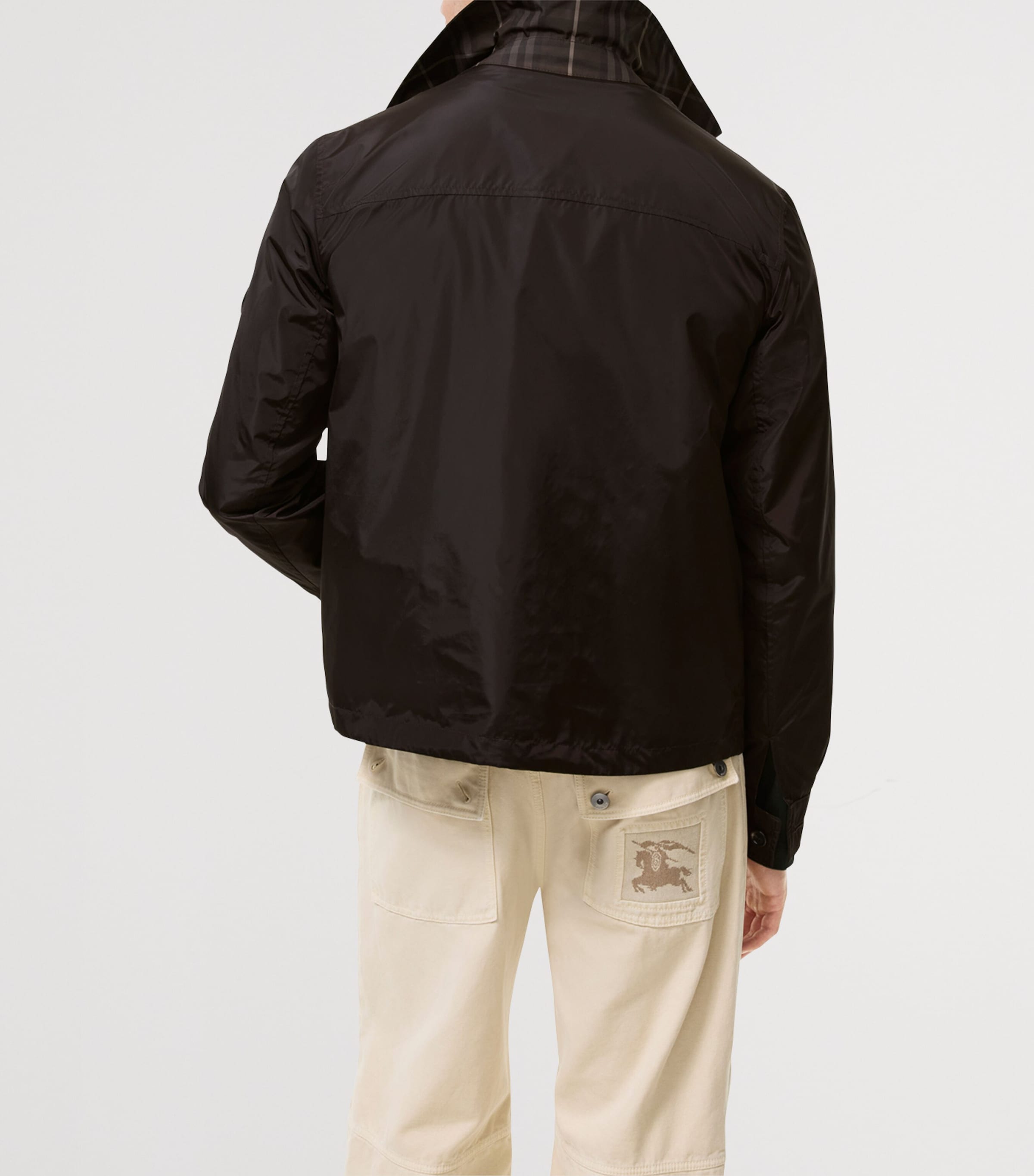 Burberry Mens Reversible Jacket Peat Brown Image 4