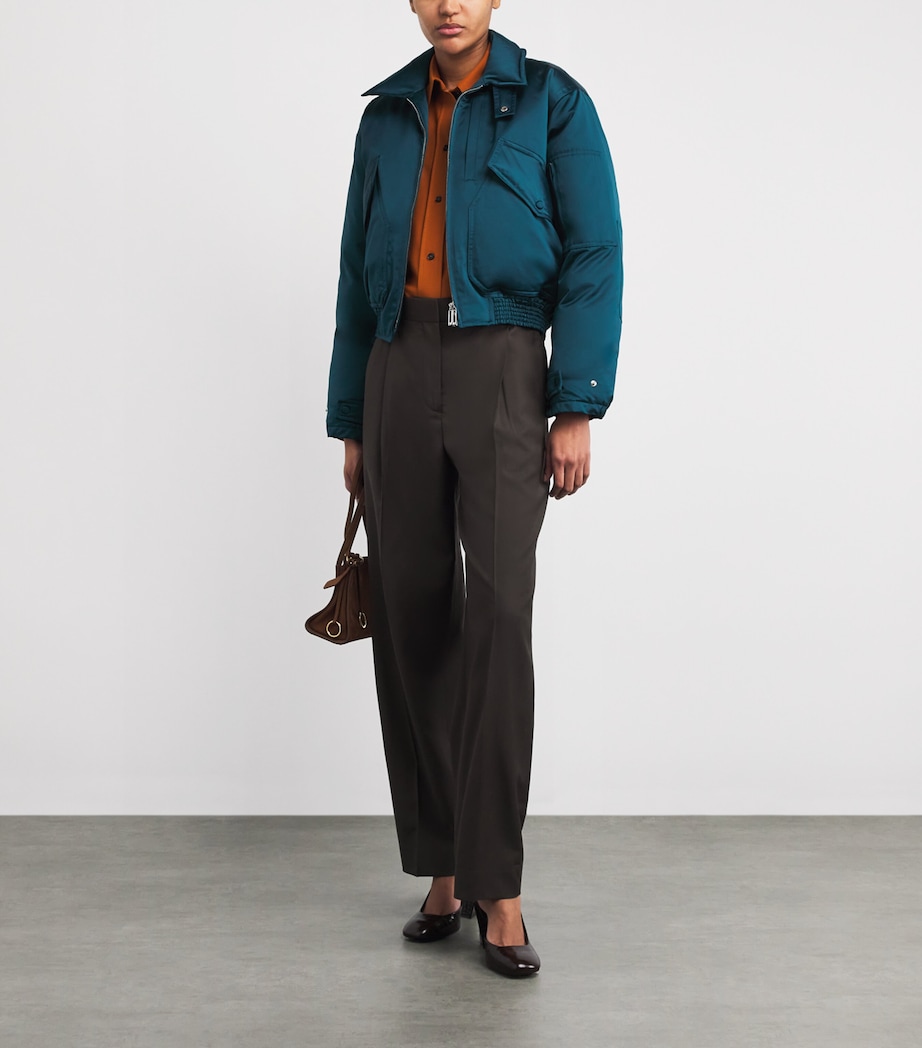 Down Bomber Jacket 2780 DARK TEAL Image 2