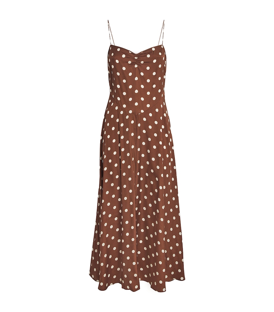 Silk-Blend Satin Lorraine Midi Dress GEORGINE DOT Image 1