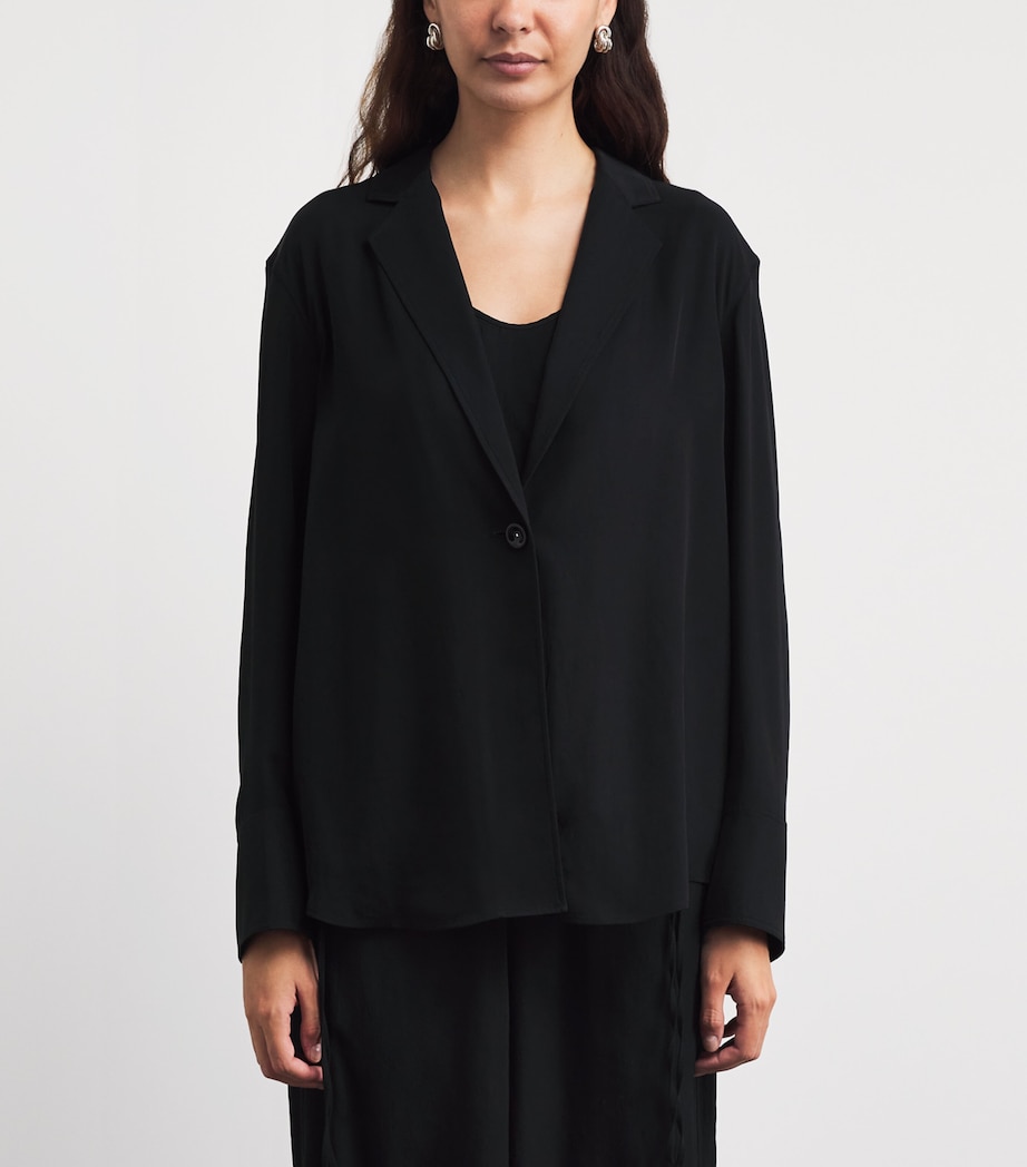 Theory Womens Airy Blazer Black Image 4