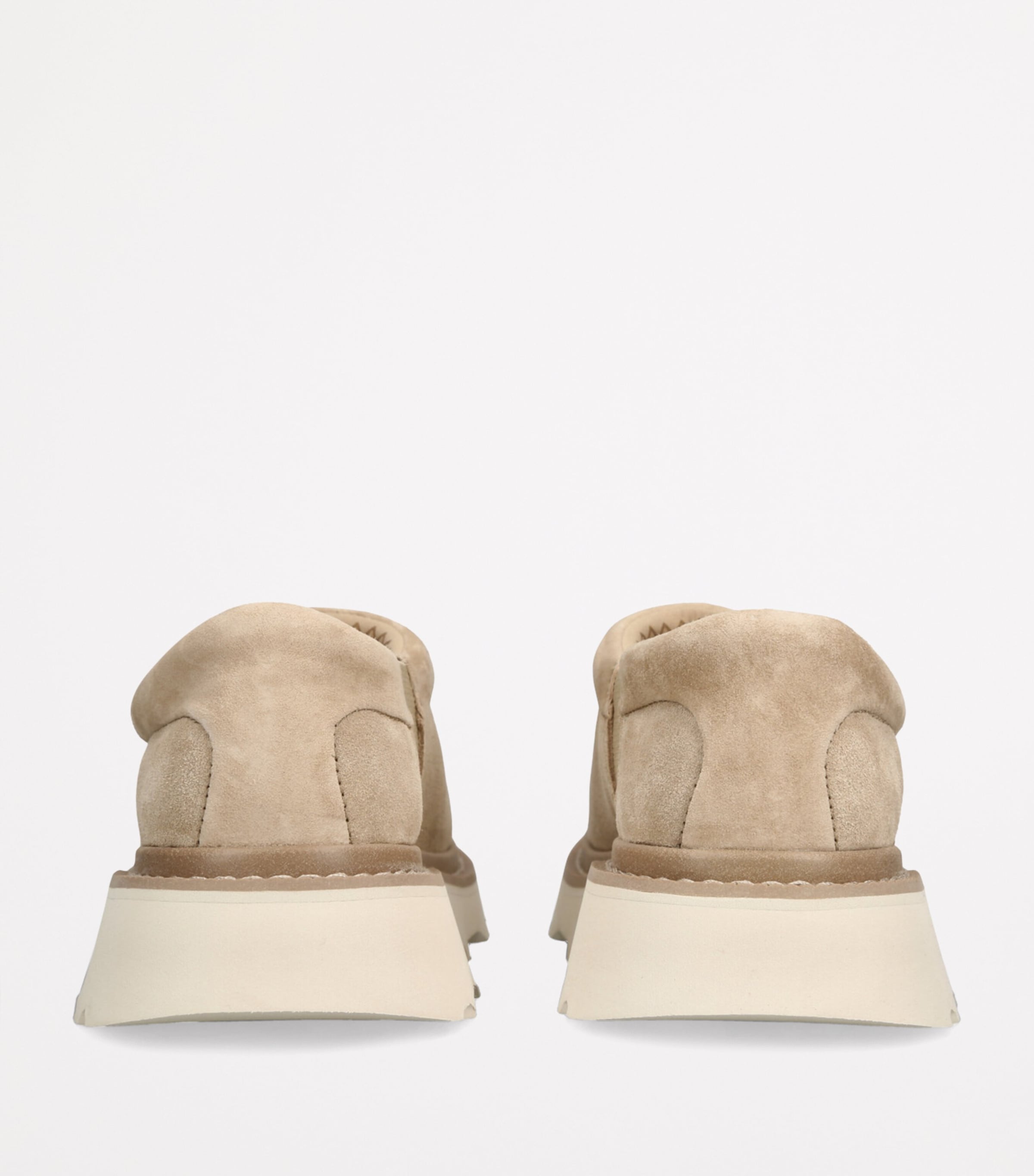Suede Tasman Lug Slippers TAN Image 2