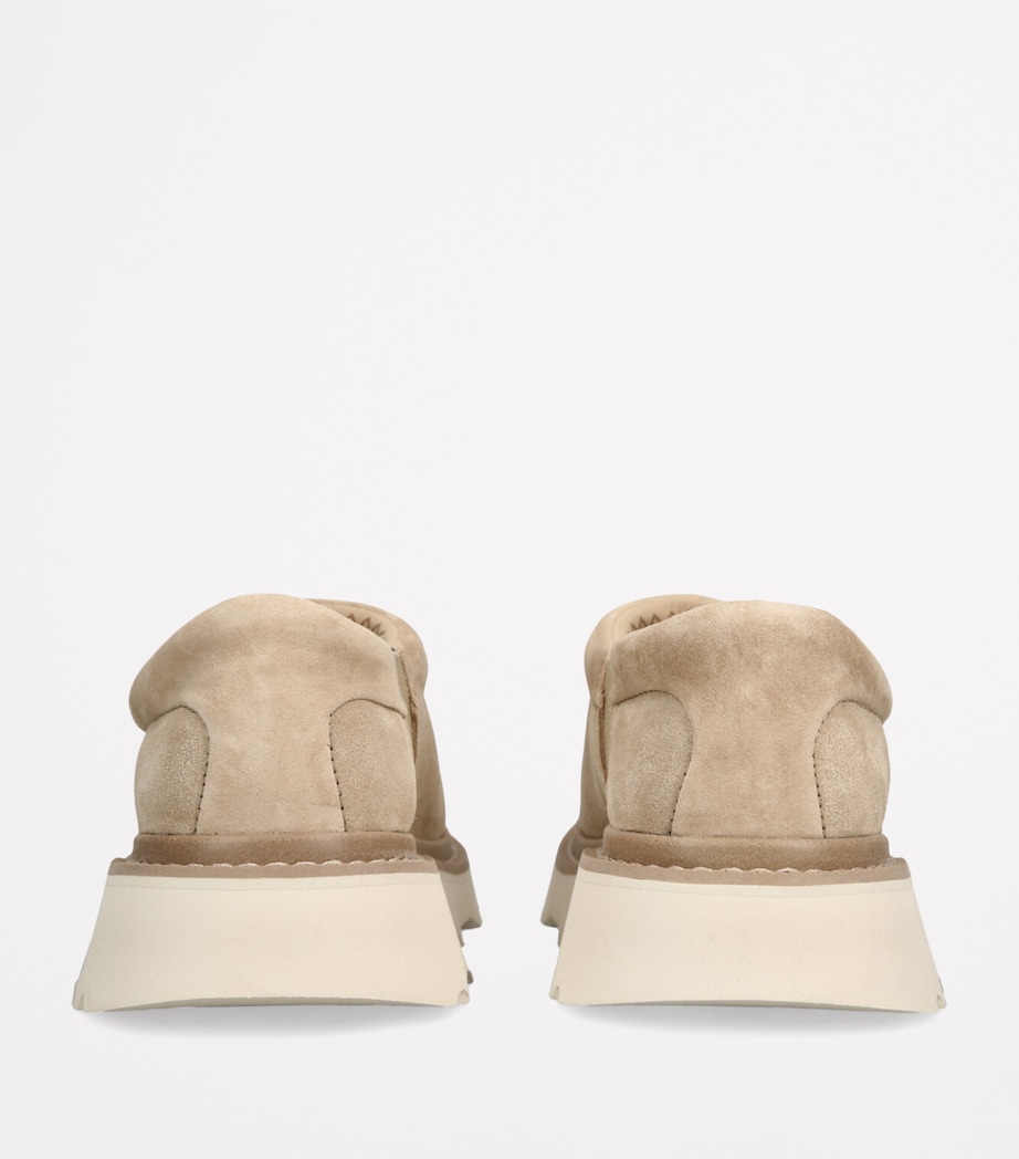 Suede Tasman Lug Slippers TAN Image 2