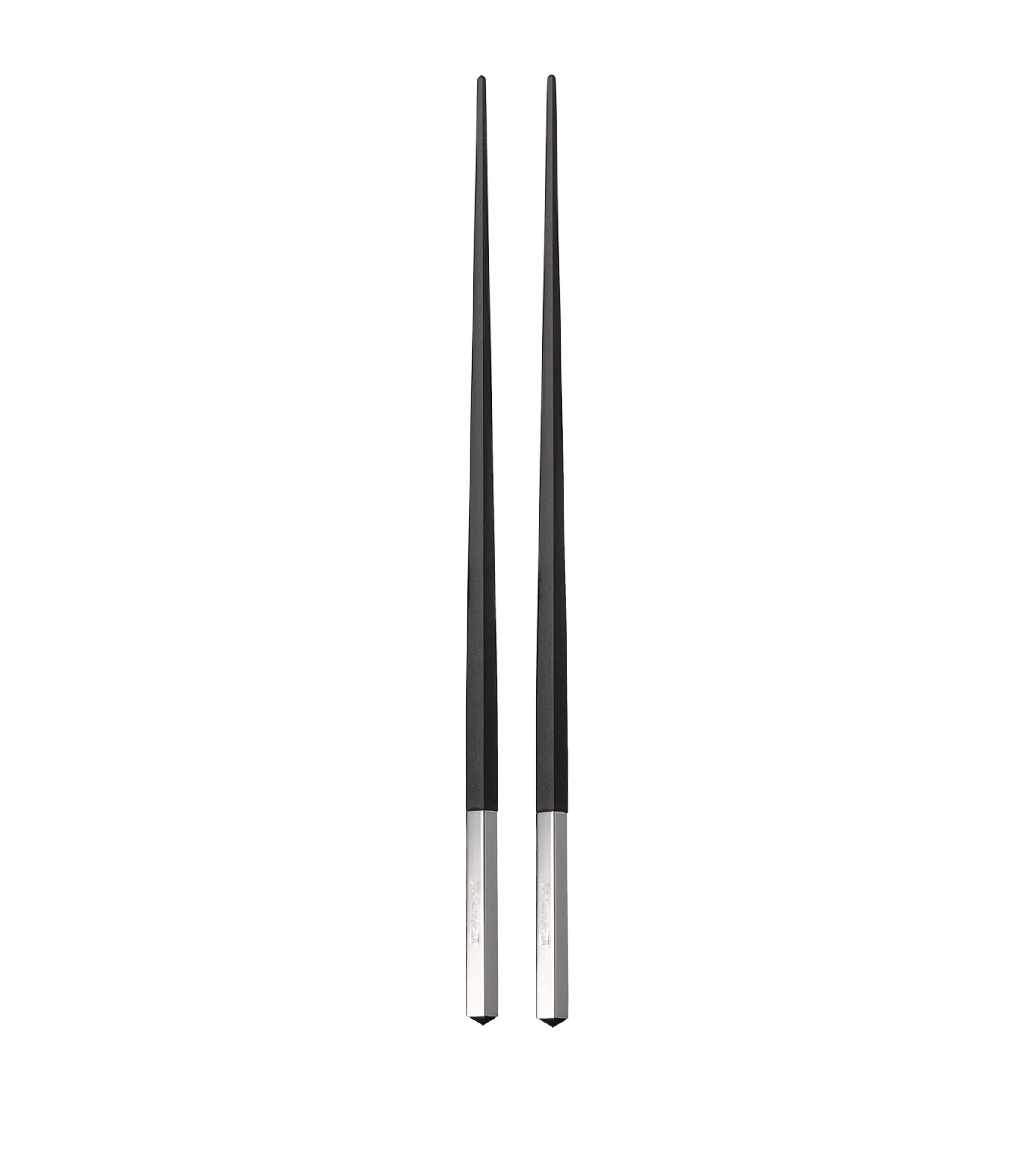 Christofle Silver-plated Uni Japanese Chopsticks In Black