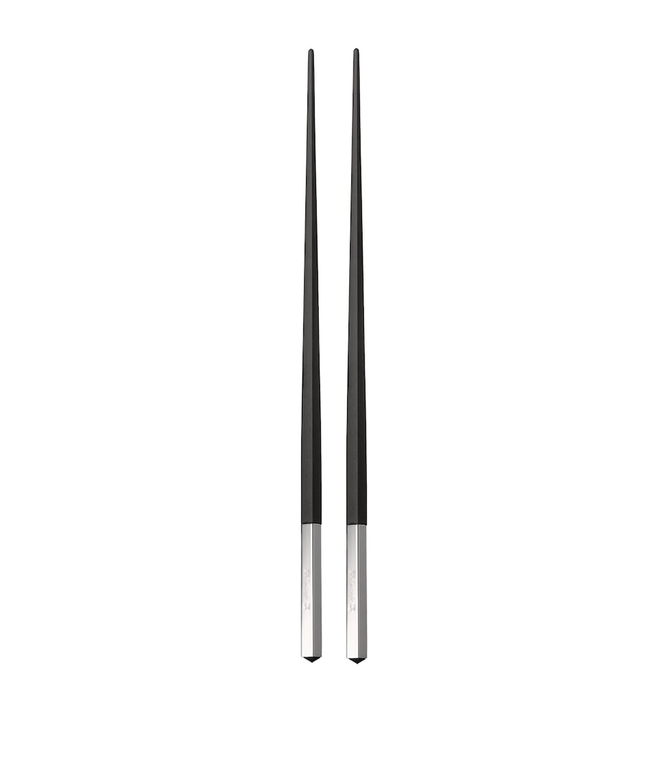 Christofle Silver-Plated Uni Japanese Chopsticks Black