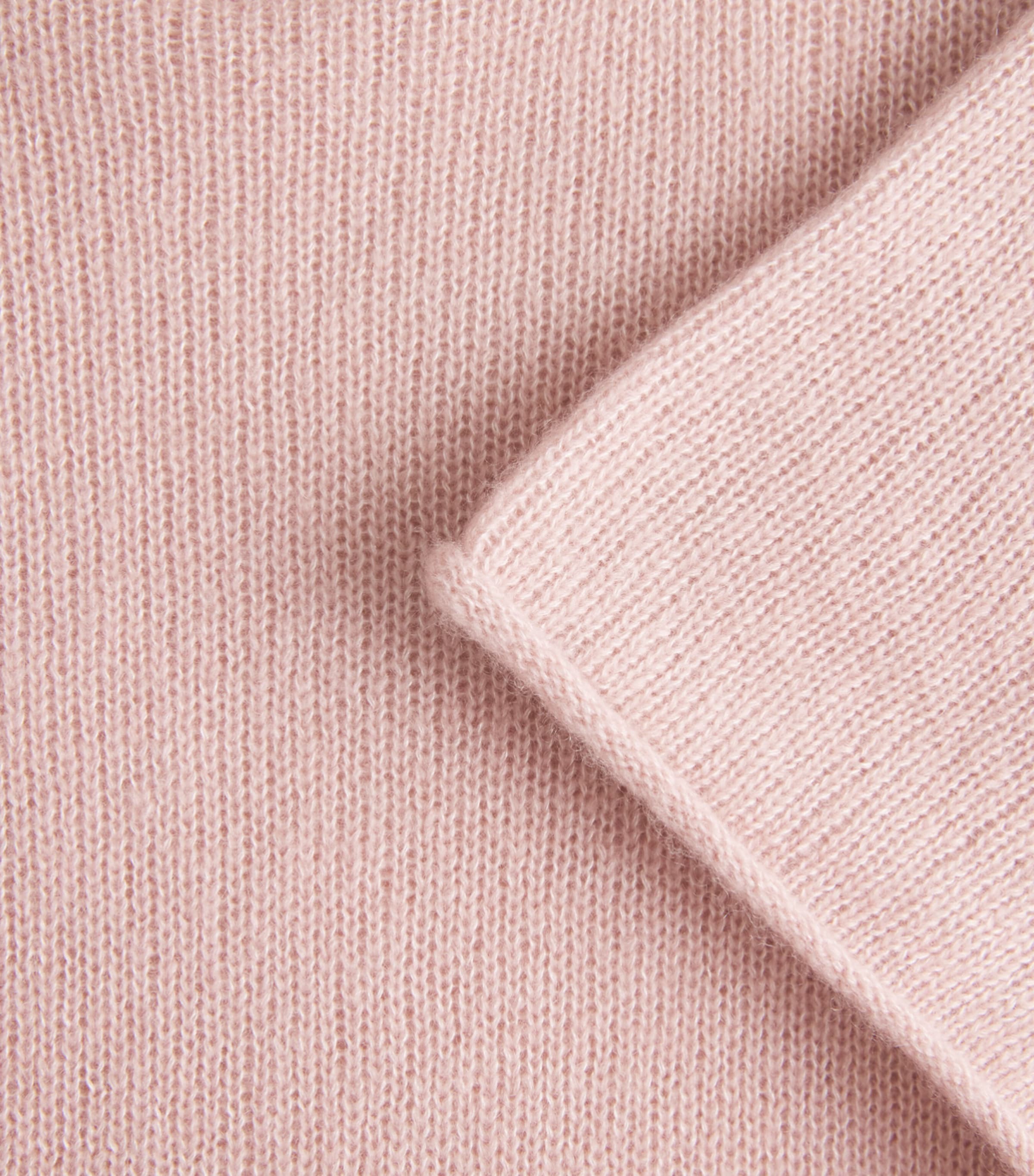 ME+EM Womens Wool-Cashmere-Silk Puff-Sleeve T-Shirt Smoke Pink Image 6