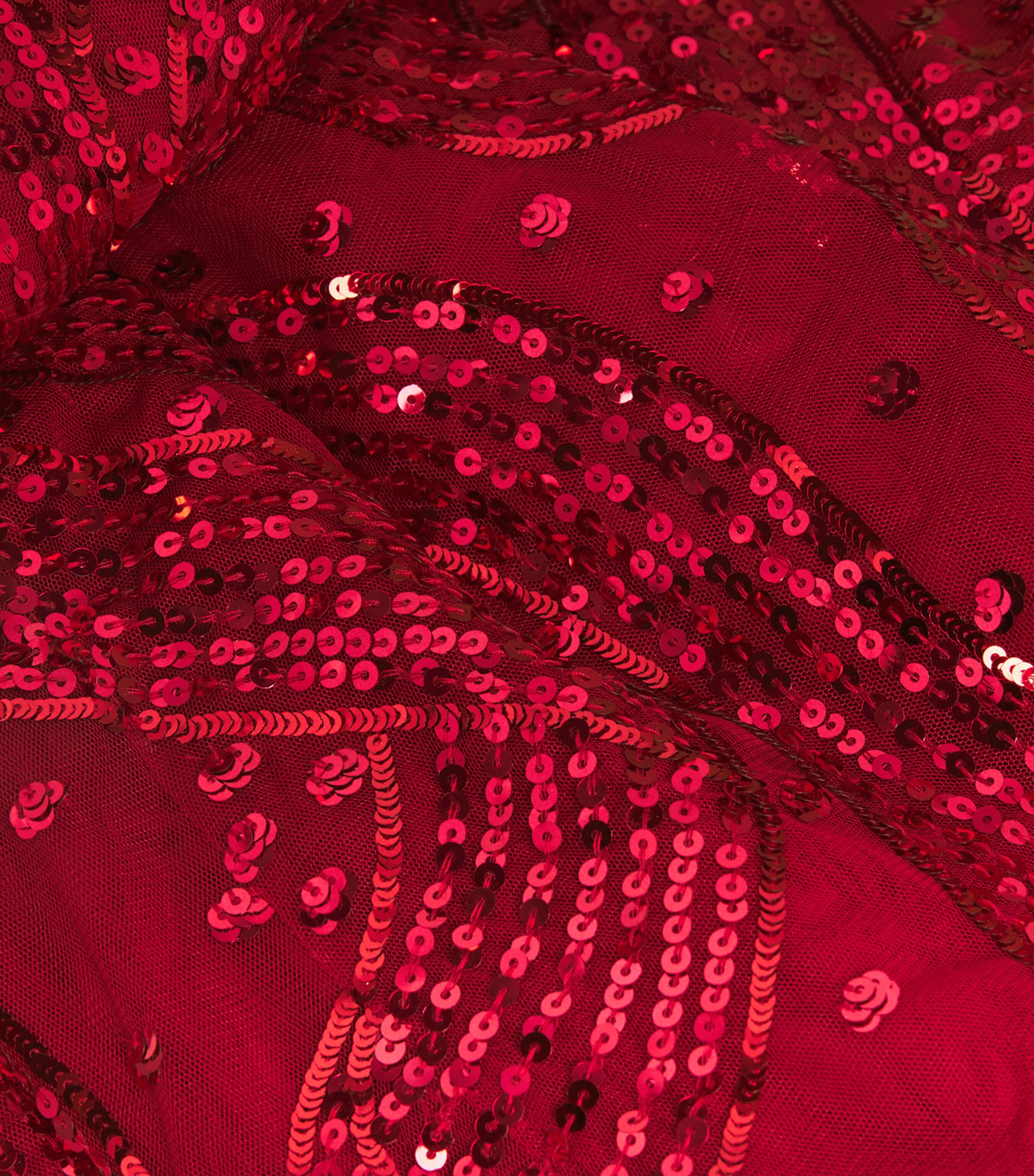 Sequin-Embellished Ballerina Midi Dress 77966621 RED Image 5