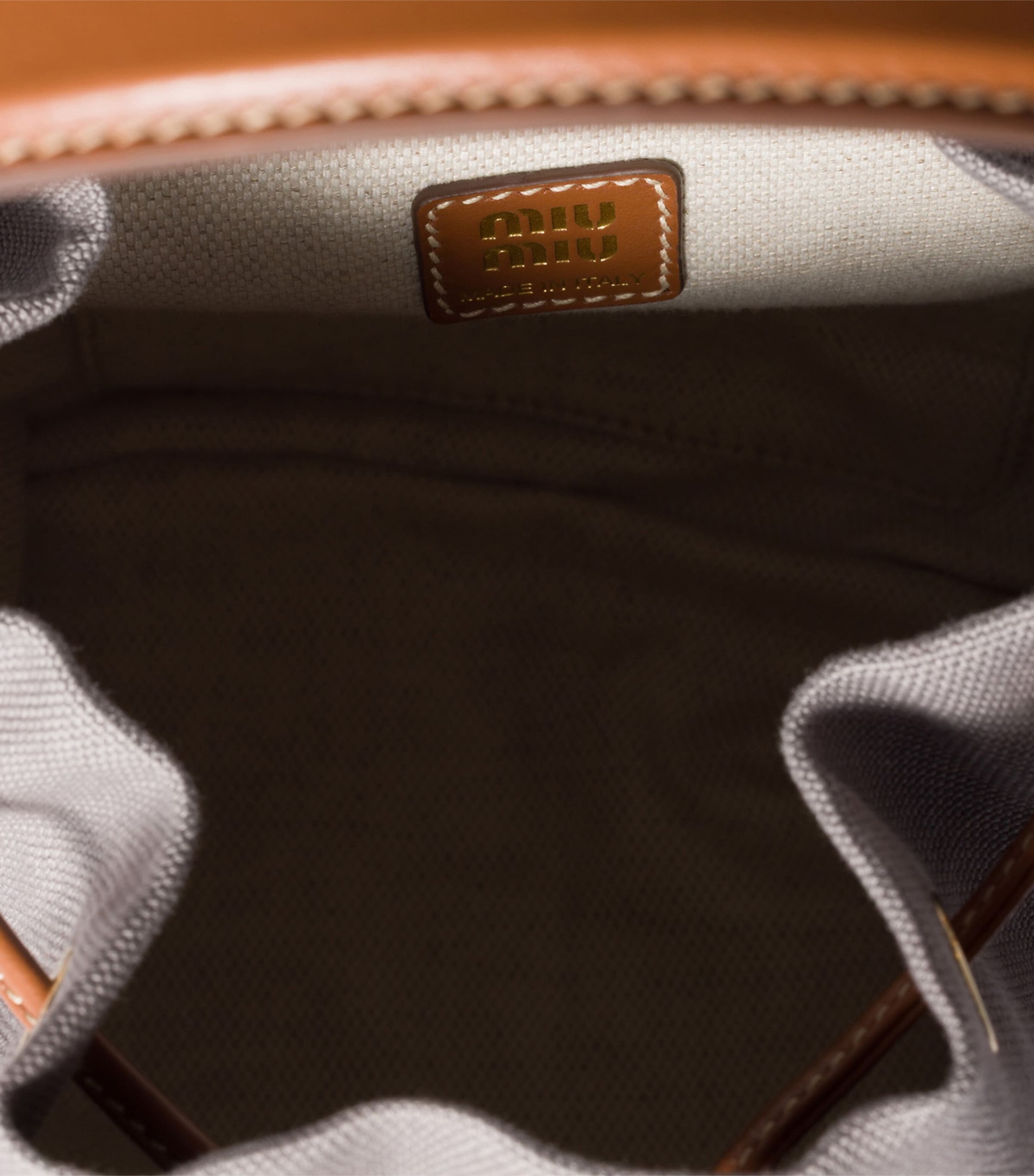 Canvas-Leather Backpack F04KC Image 6