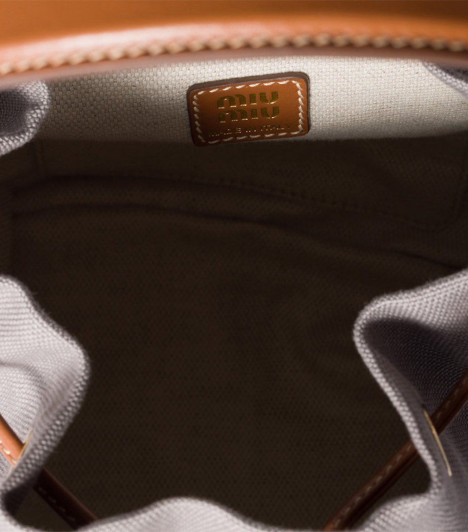 Canvas-Leather Backpack F04KC Image 6