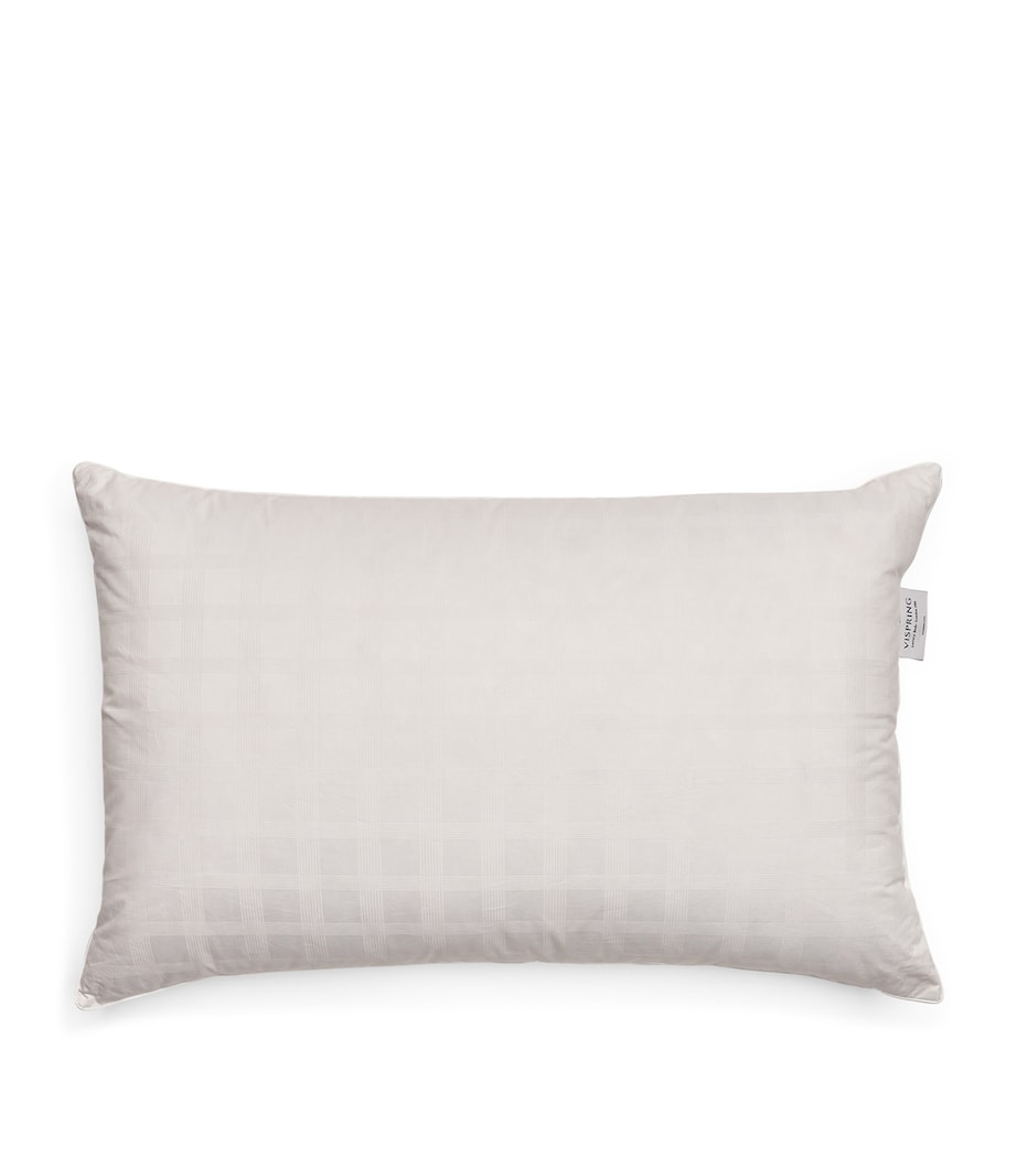 Cotton Down-Filled Pillow (50cm x 75cm) WHITE Image 1