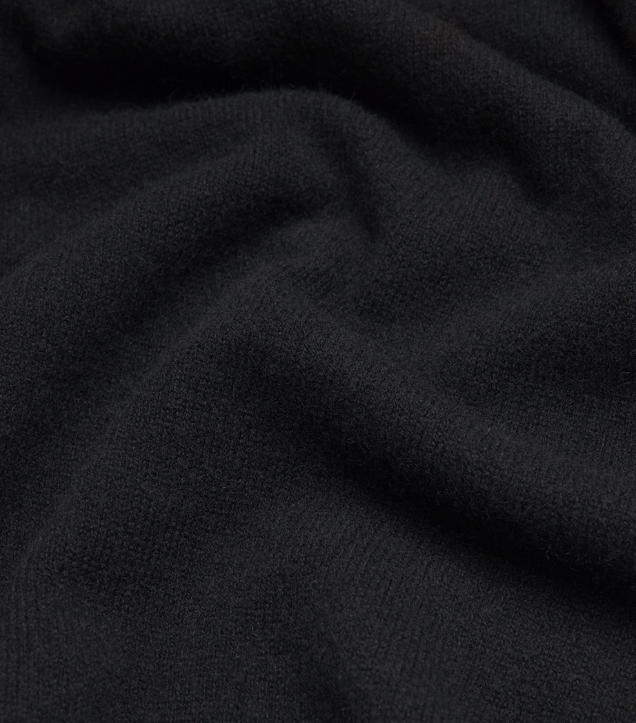 Cashmere Round-Neck Sweater BLACK Image 5