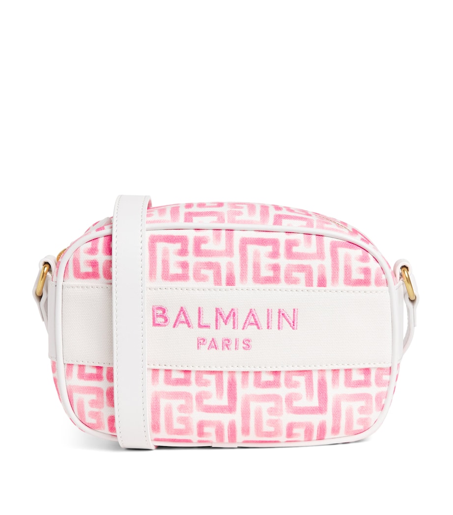 Balmain Kids Printed Cross-Body Bag White/pink Image 1