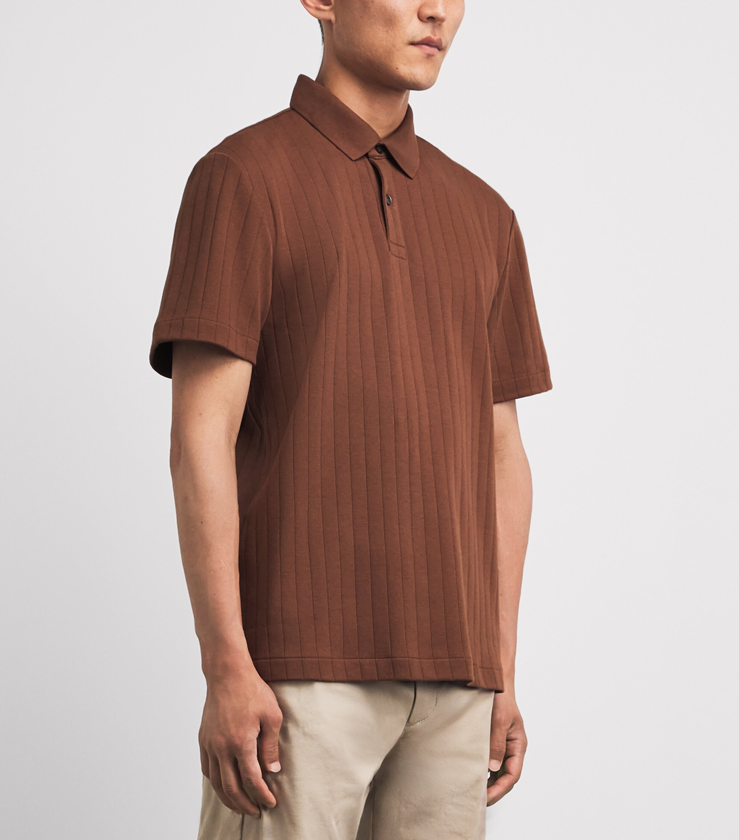 Bogner Mens Cotton Zane Polo Shirt Brown Image 4