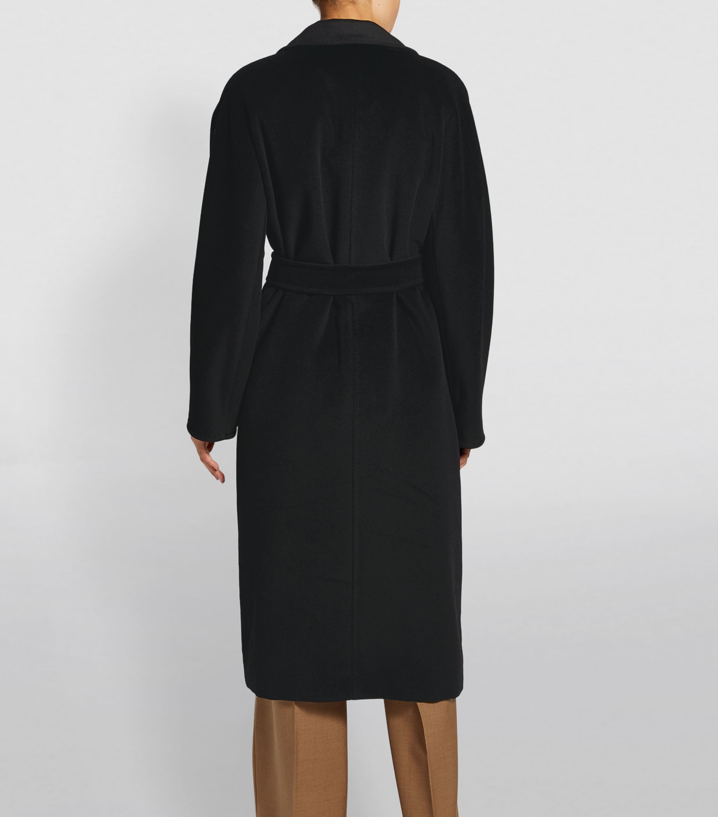 Max Mara Black Madame Icon Coat | Harrods UK