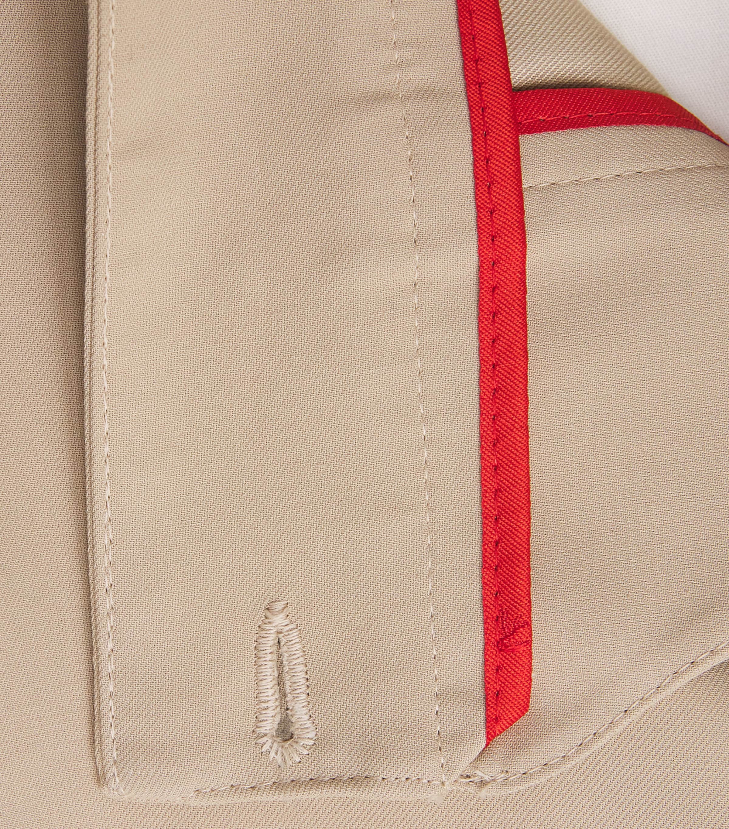 Isaia Mens Cotton-Silk Pleated Cargo Trousers Image 6
