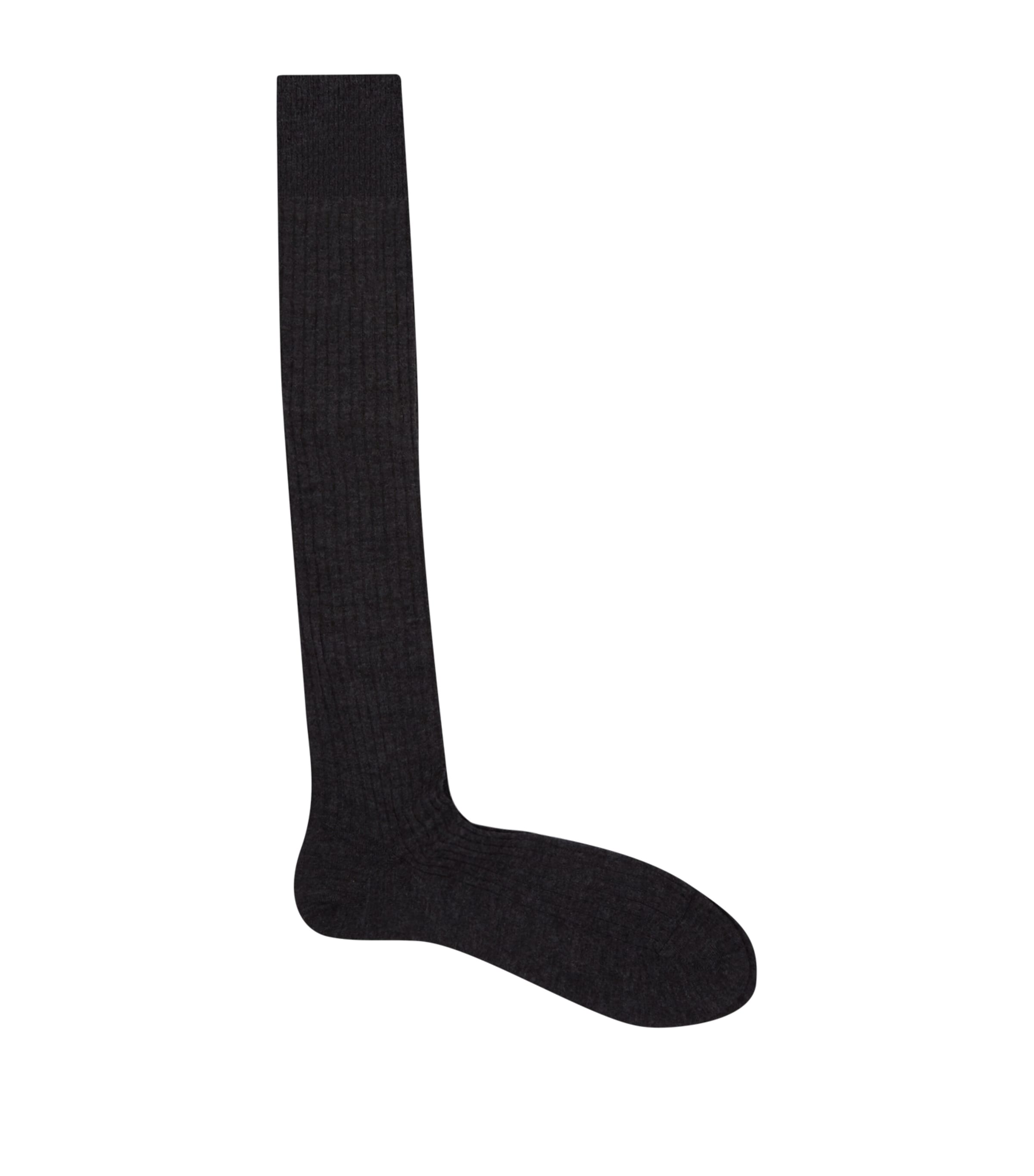 Shop Pantherella Knightsbridge Over-the-calf Socks In Grey