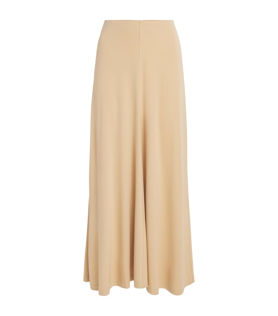 Toteme Womens Jersey Flared Maxi Skirt Chai Image 1