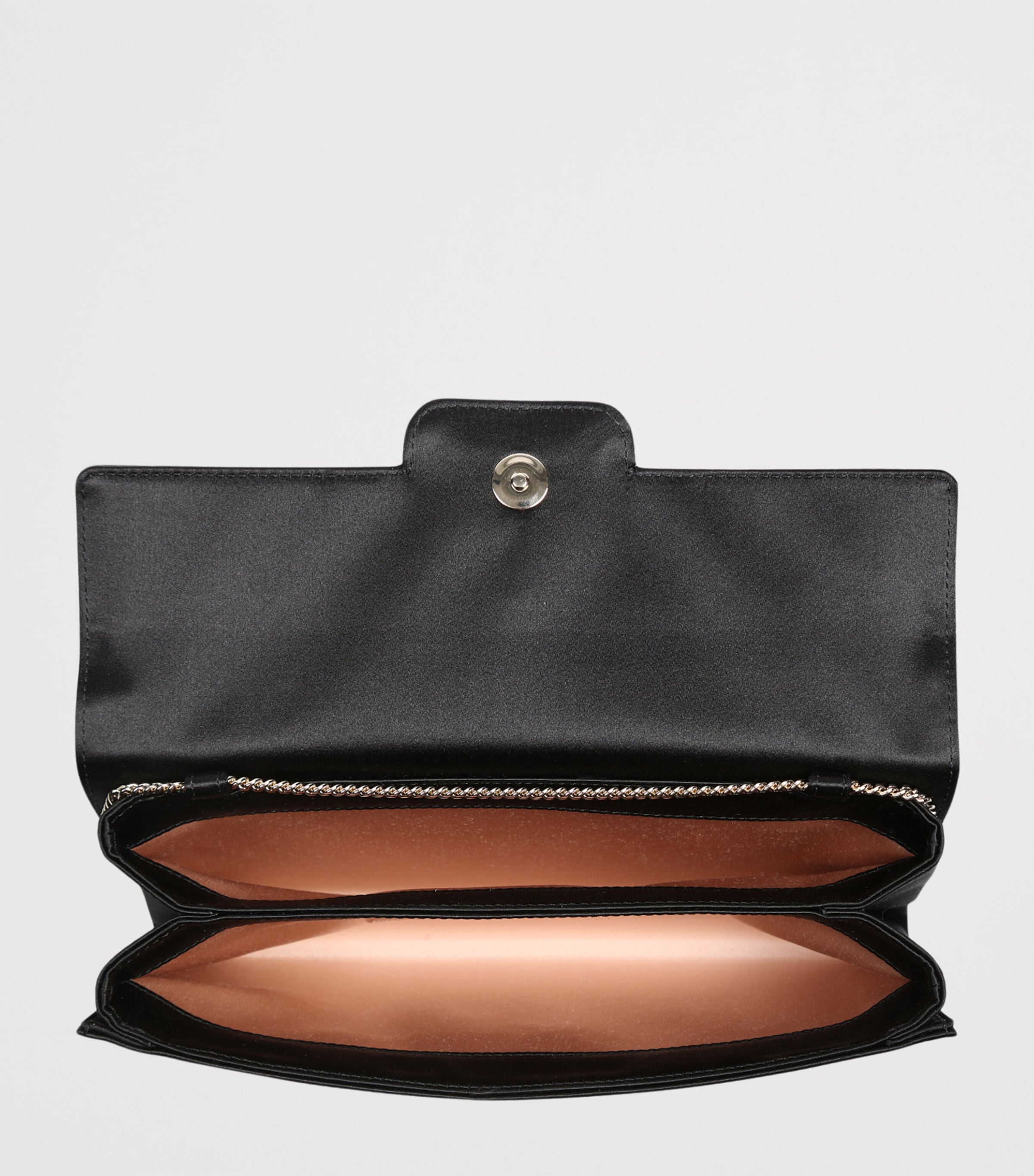 Satin Efflorescence Envelope Clutch Bag BLK/OTHER Image 2