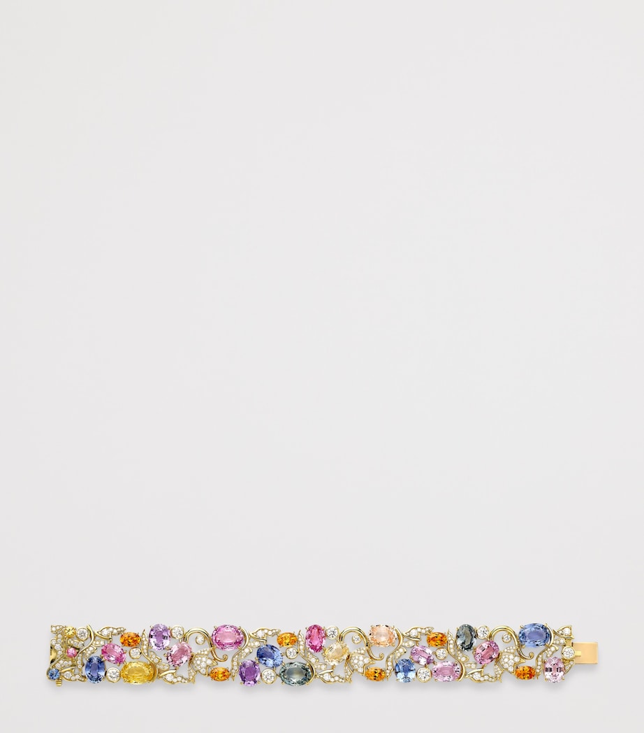 Boodles Yellow Gold, Diamond and Sapphire The Palace Collection Queen Anne's Mural Bracelet Yellow Image 3