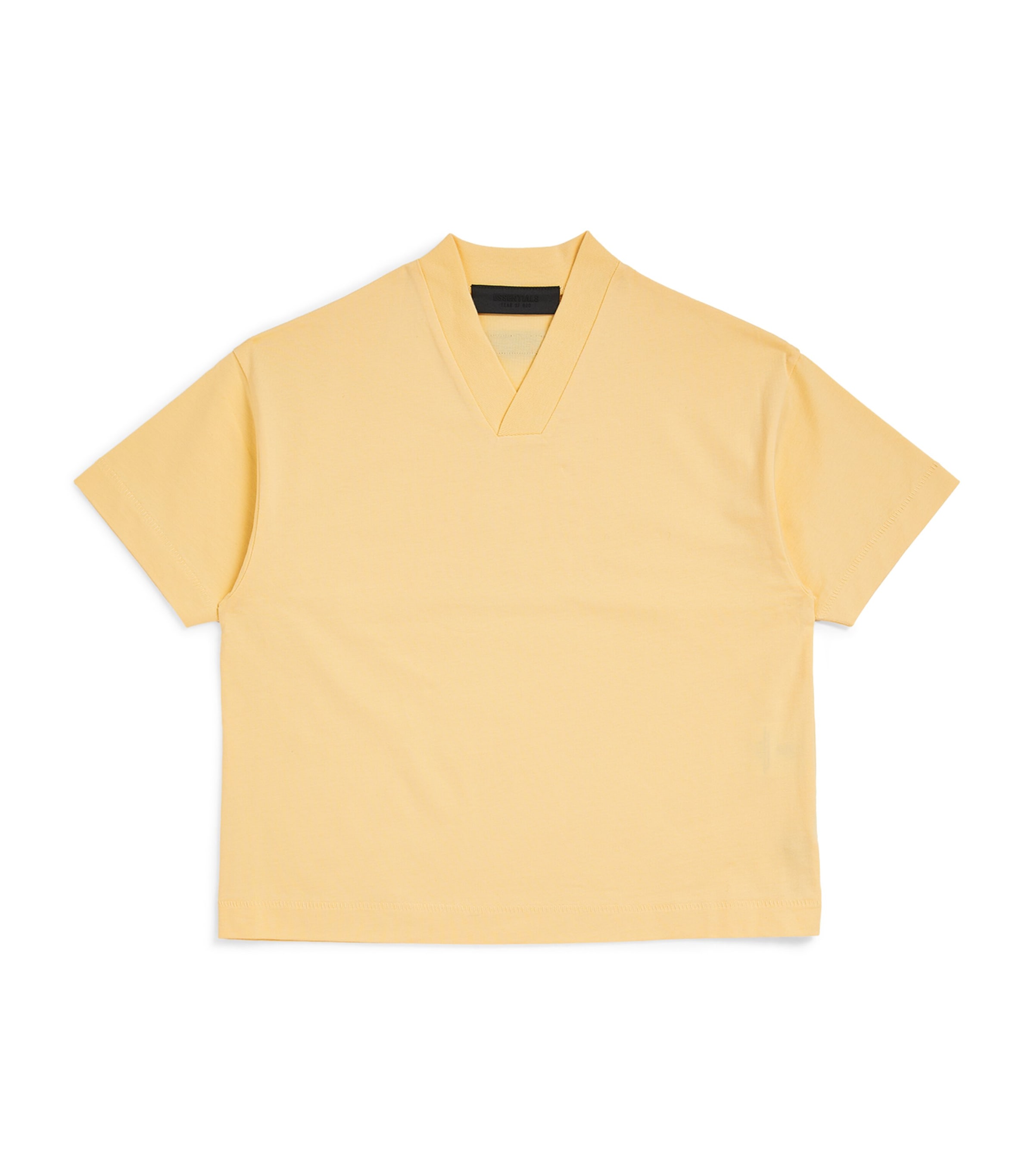 Essentials Kids' Logo V-neck T-shirt In Yellow