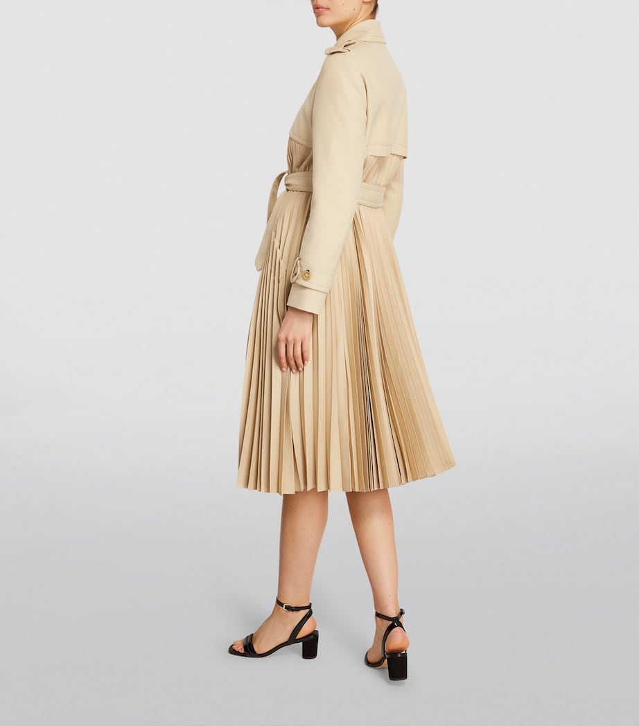 Pleated Trench Coat BEIGE Image 7