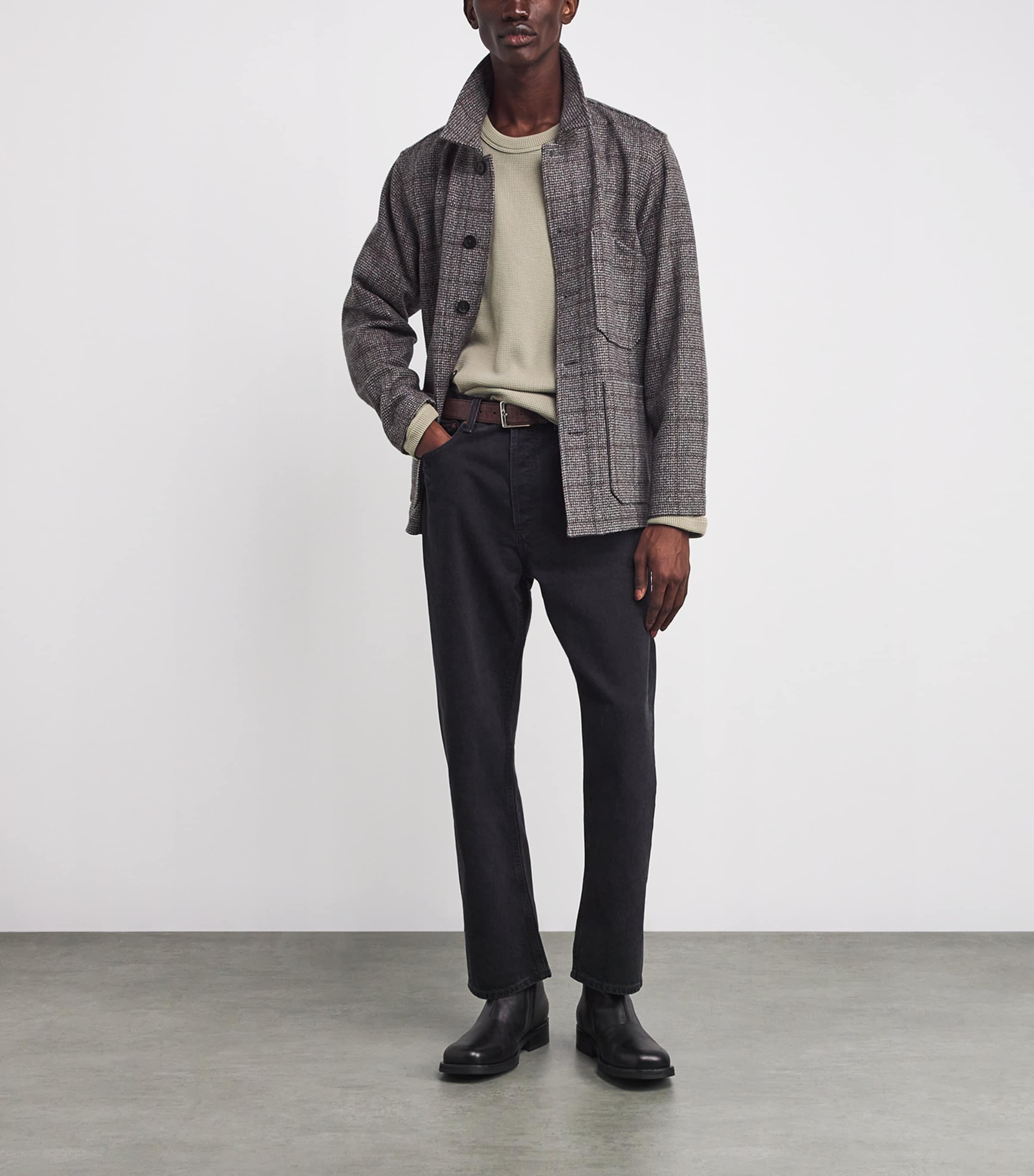 Cotton-Blend Payson Waffle T-Shirt WCER Image 2