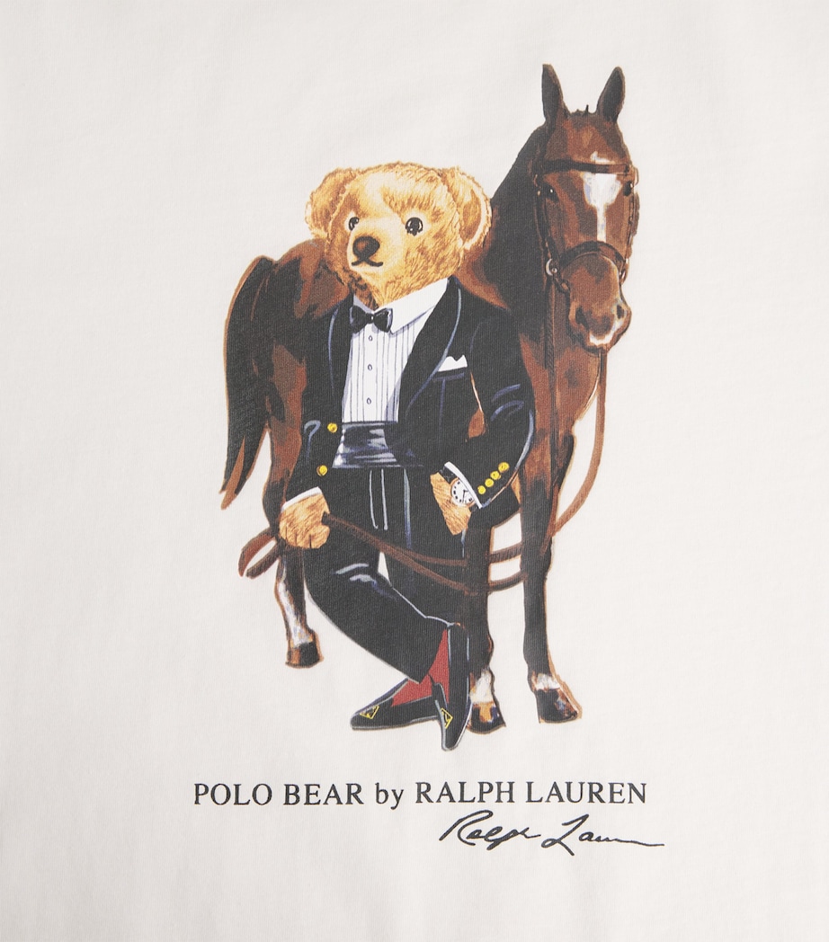 Polo Ralph Lauren Mens Cotton Polo Bear T-Shirt White Image 5