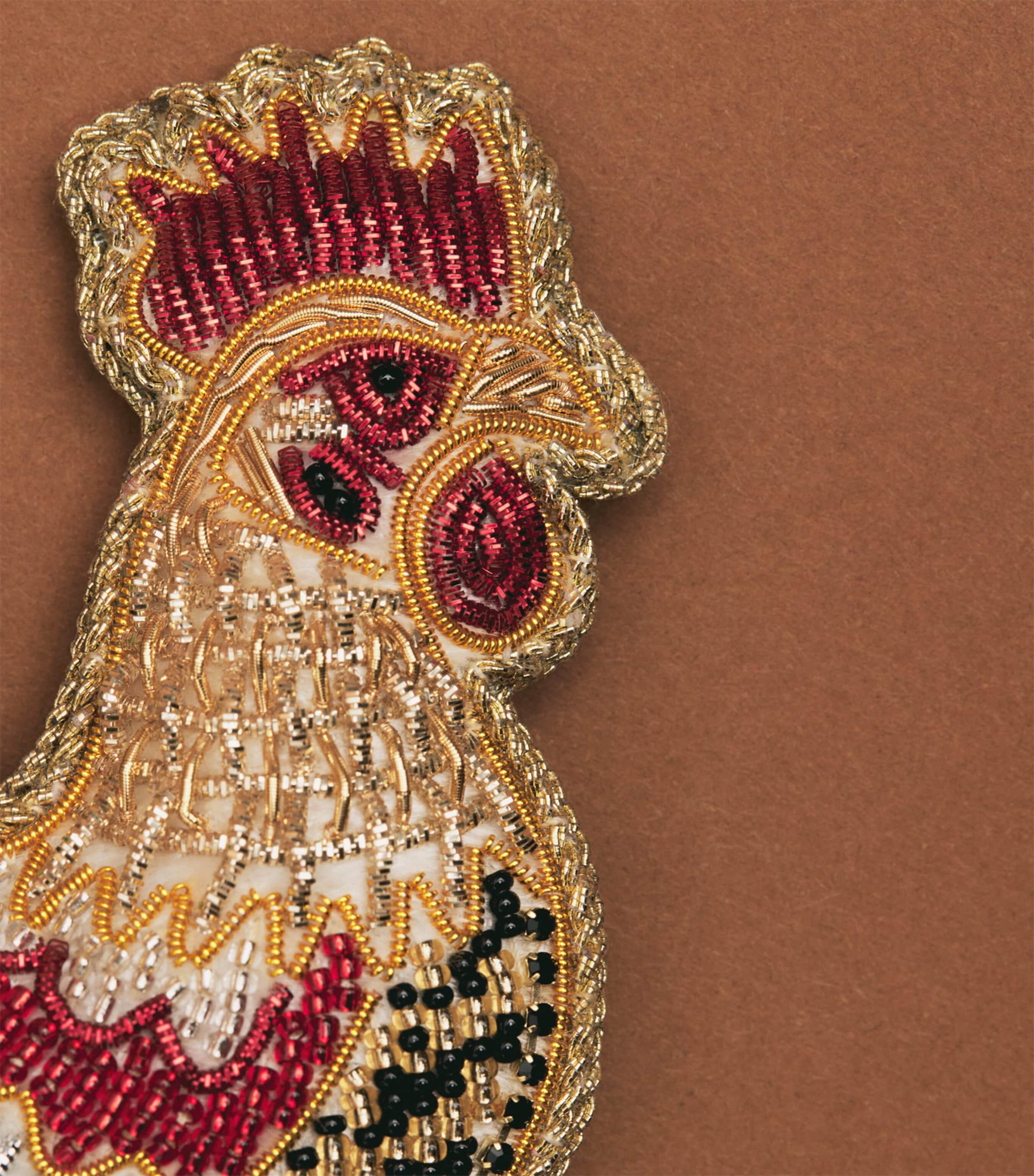 Tinker Tailor Beaded Cockerel Tree Decoration Image 2