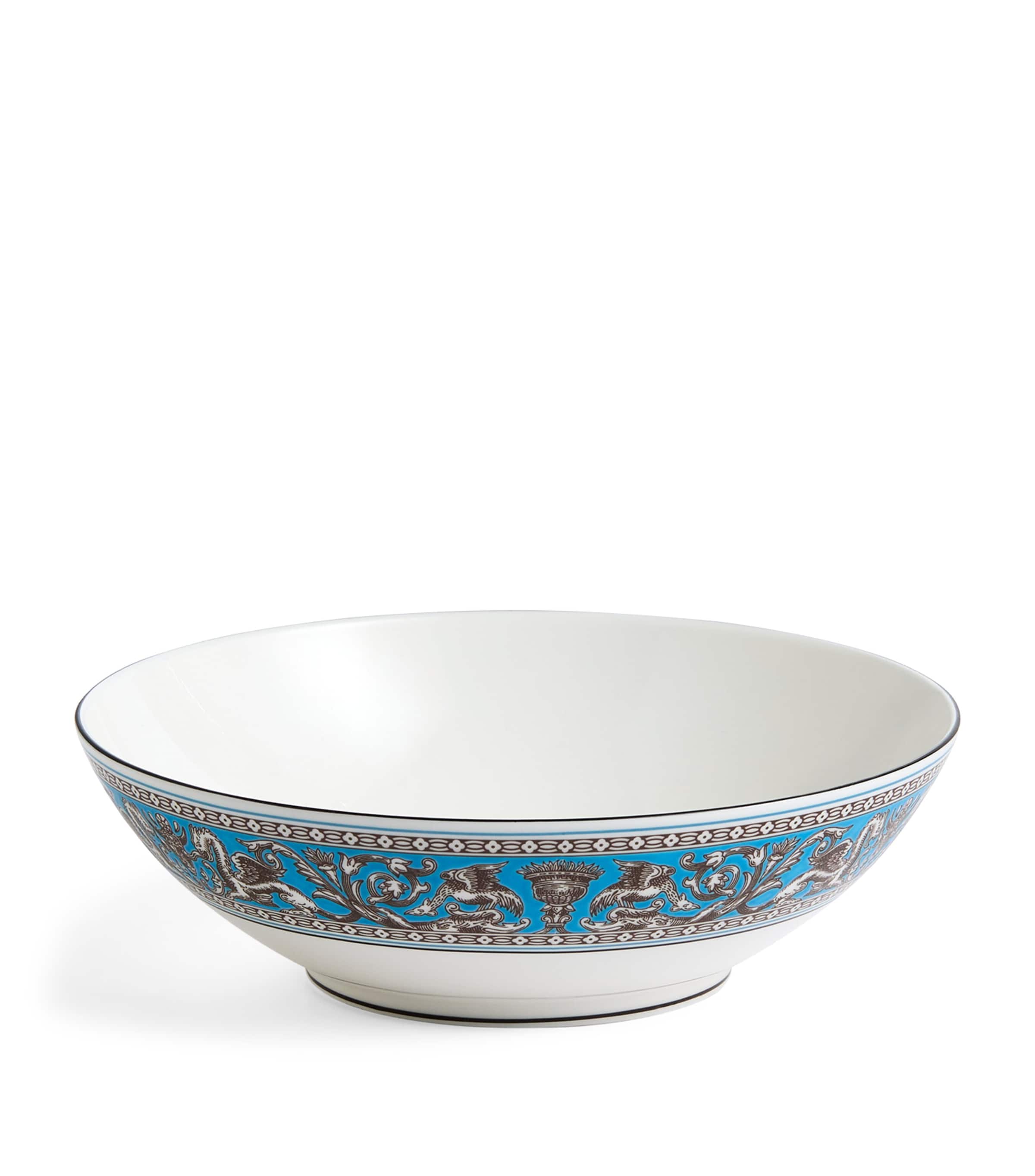 Wedgwood Florentine Cereal Bowl (18cm) Turquoise Image 1