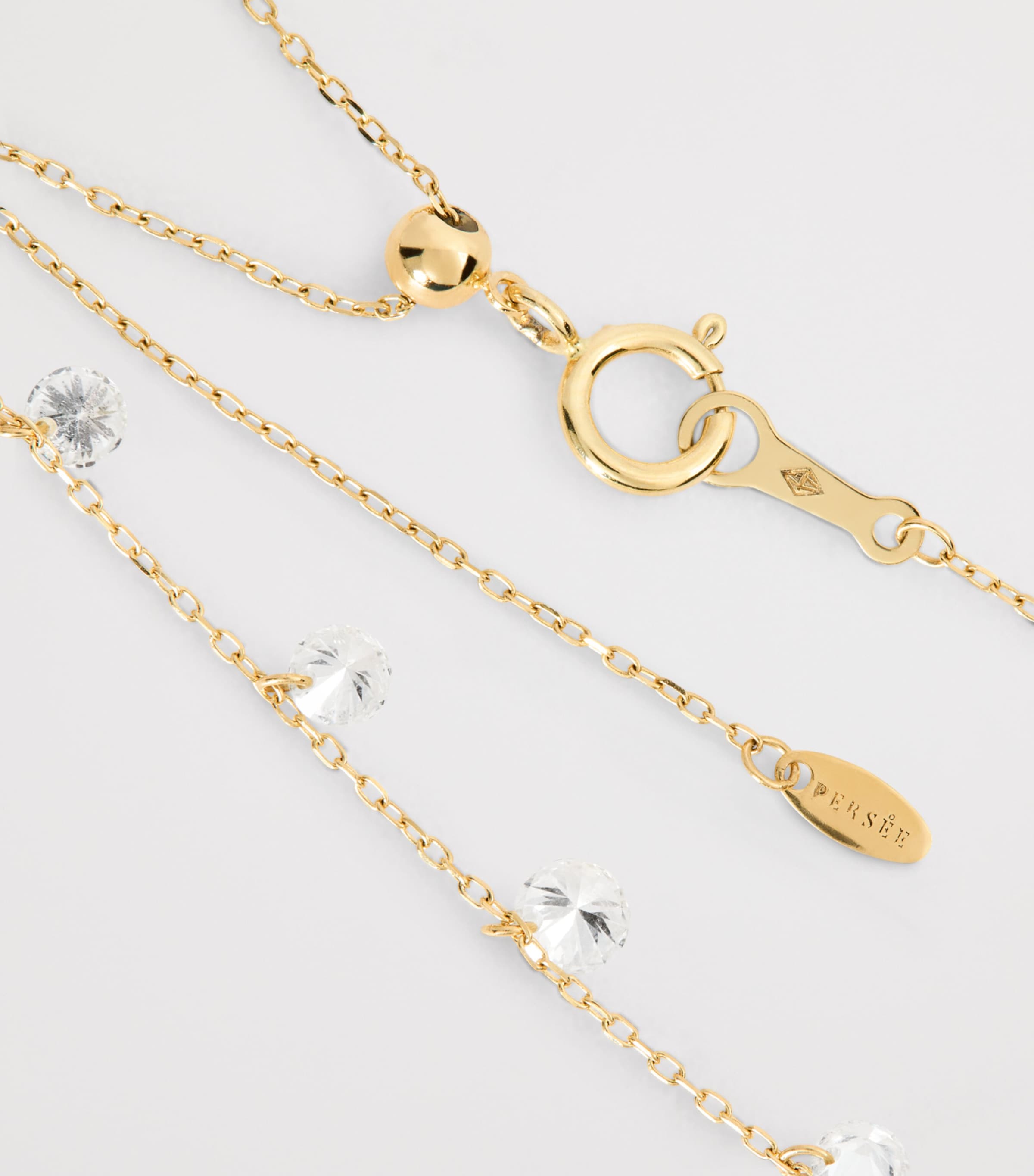 Yellow Gold and Diamond 9-Stone Danaé Necklace YELLOW GOLD Image 3