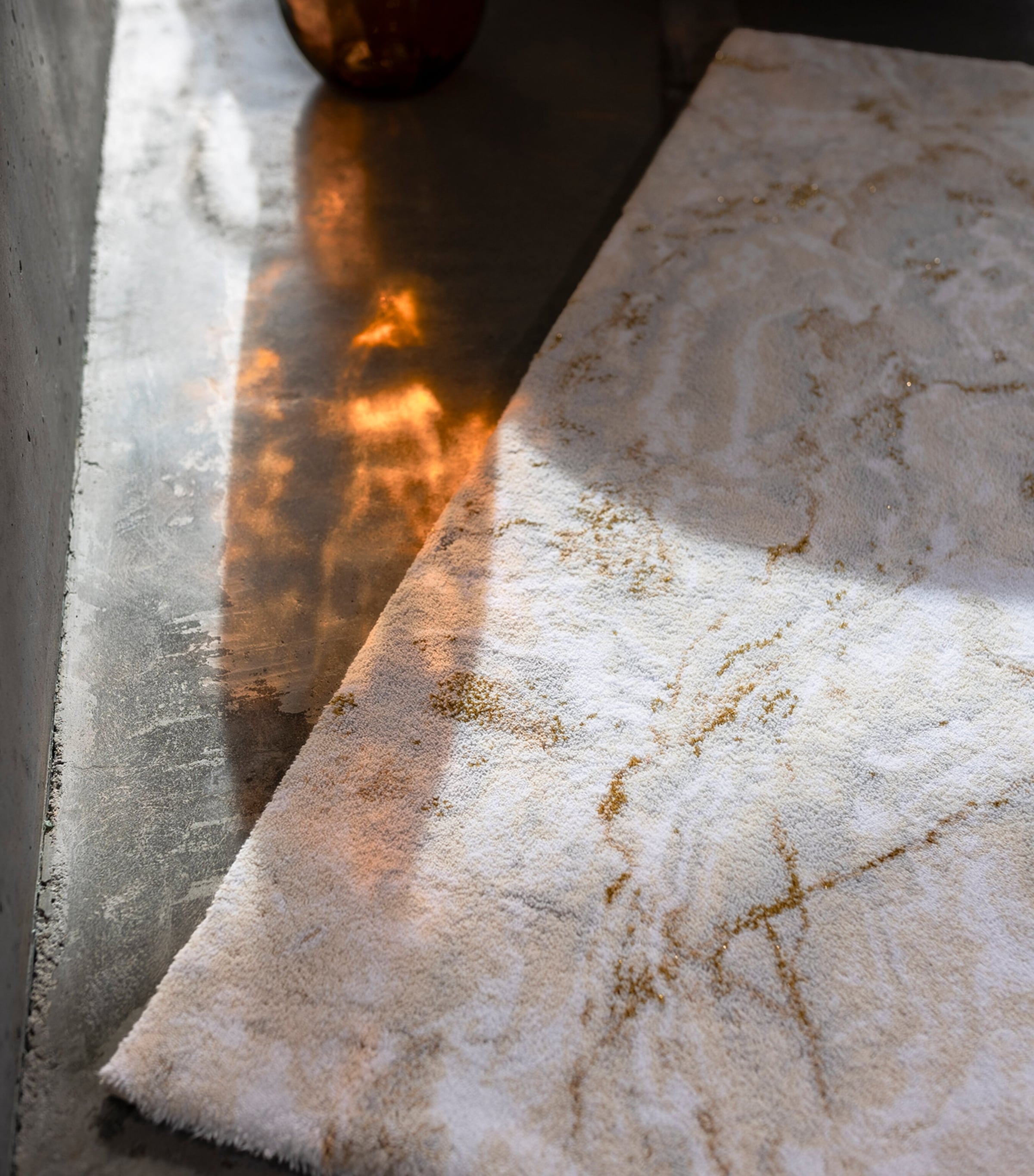 Egyptian Cotton-Blend Castello Bath Mat (60cm x 100cm) 101 ECRU Image 5