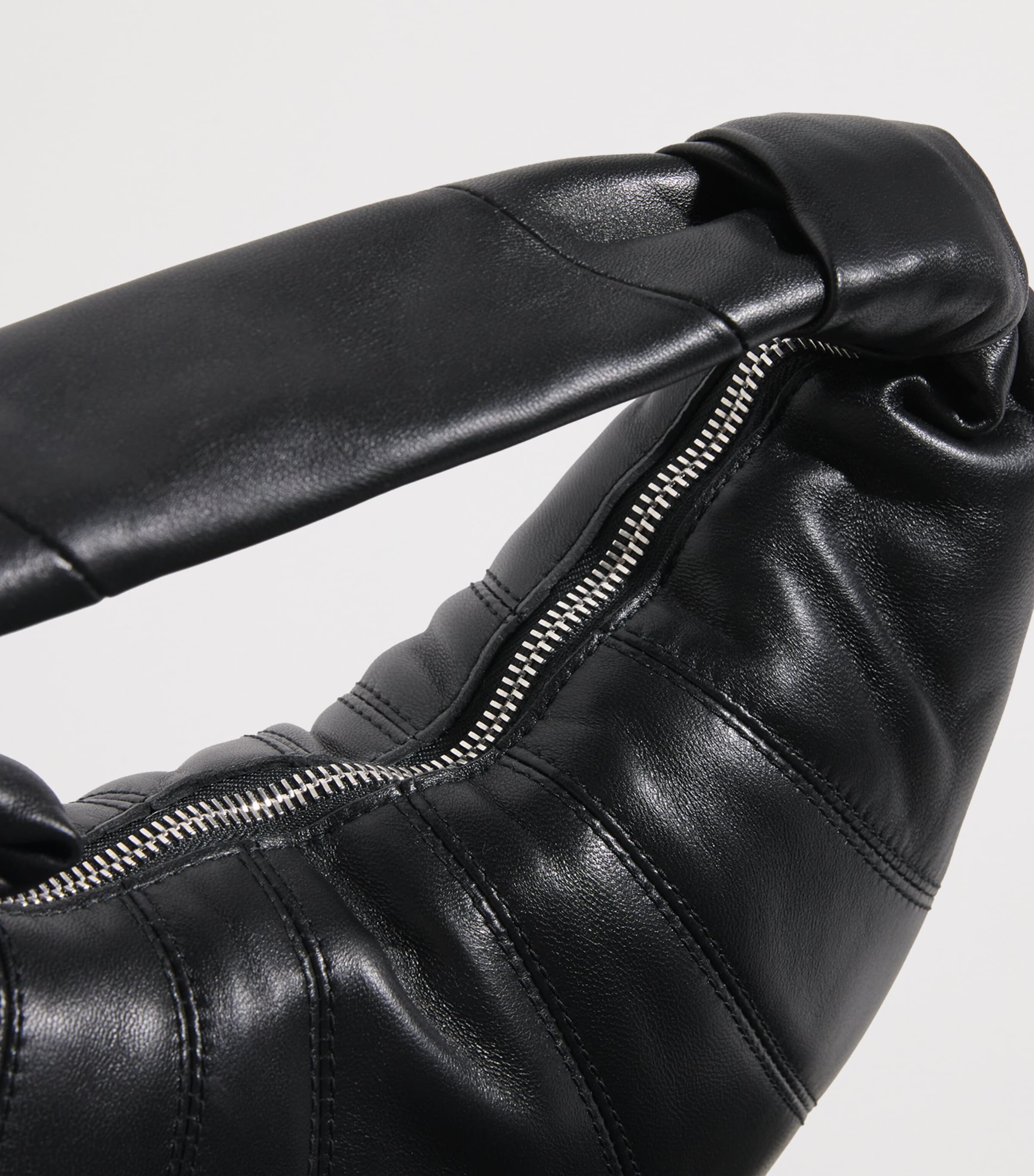 Mini Lambskin Fortune Croissant Shoulder Bag BK999 BLACK Image 4