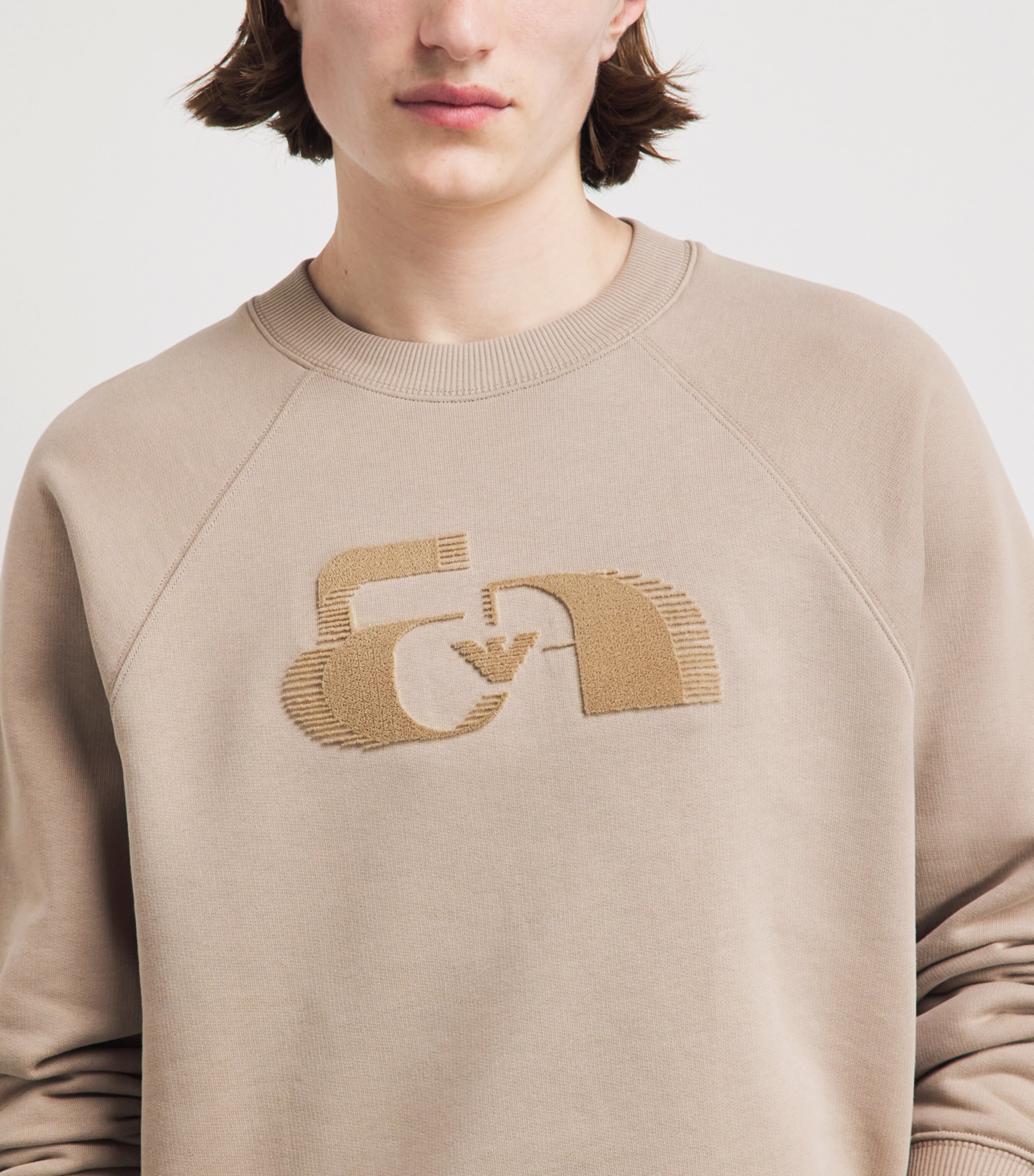 Emporio Armani Mens Cotton Logo Sweatshirt Image 3