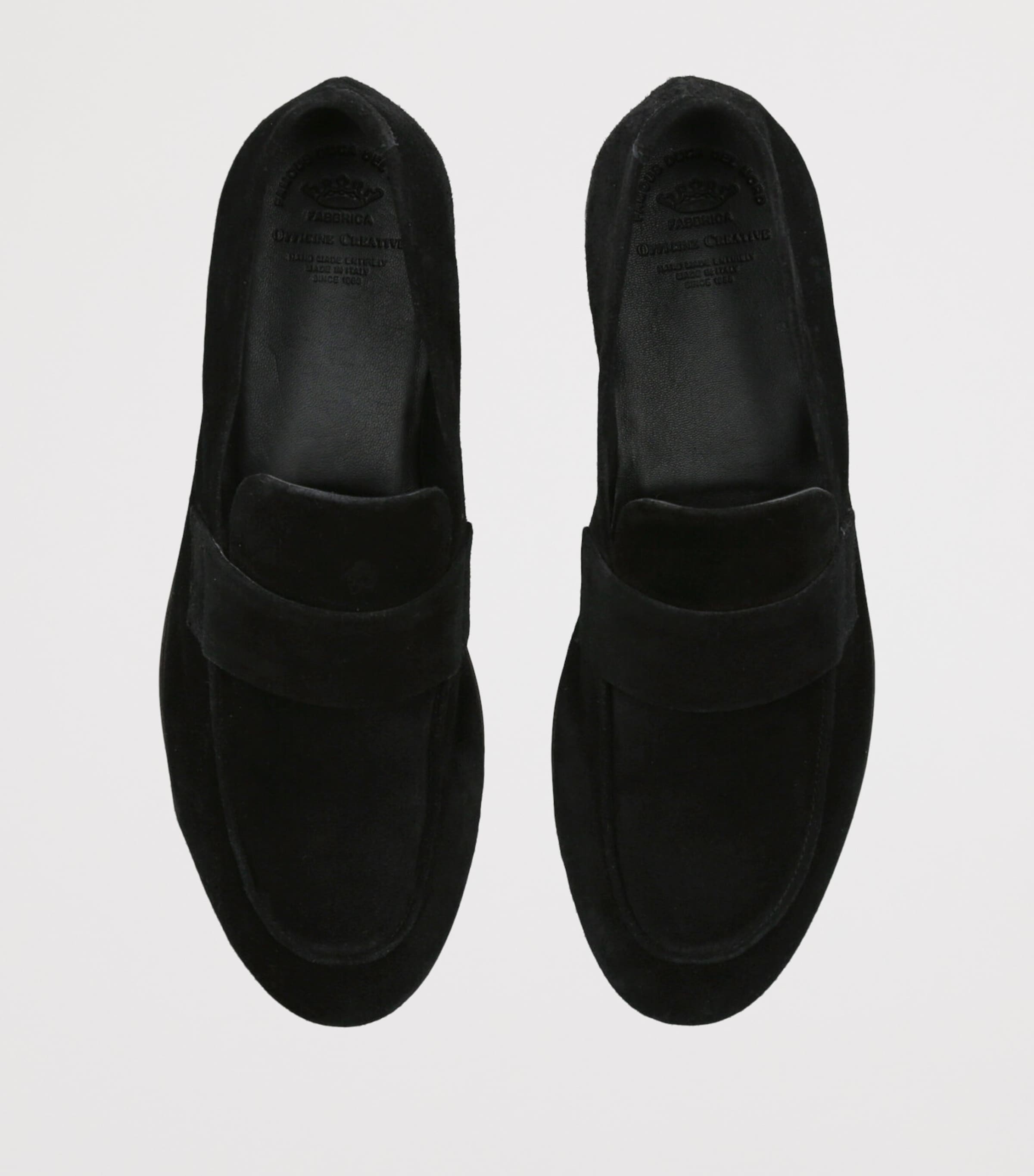 Officine Creative Suede Blair Loafers Black Image 3