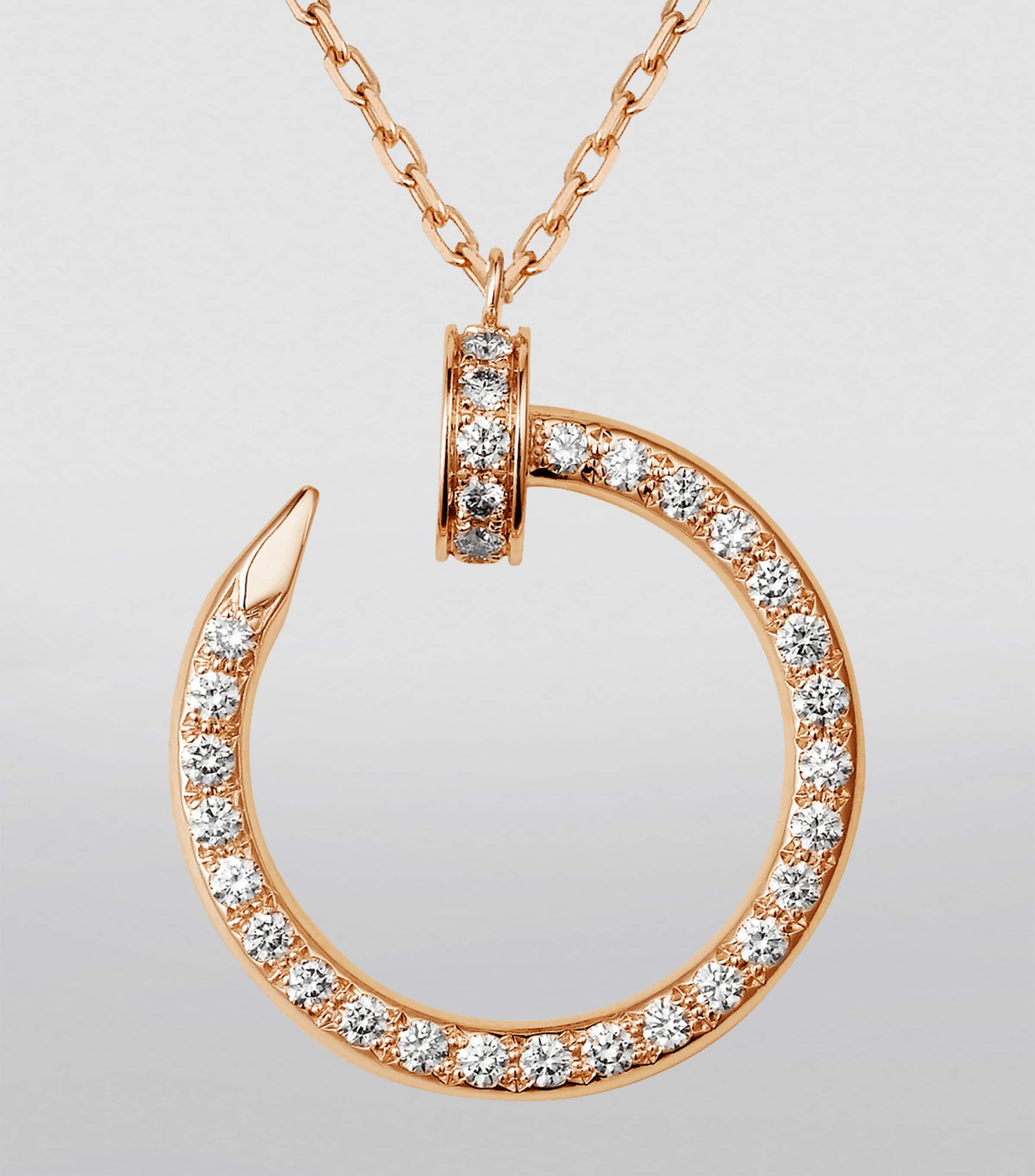 Rose Gold and Diamond Juste un Clou Necklace ROSE GOLD Image 3
