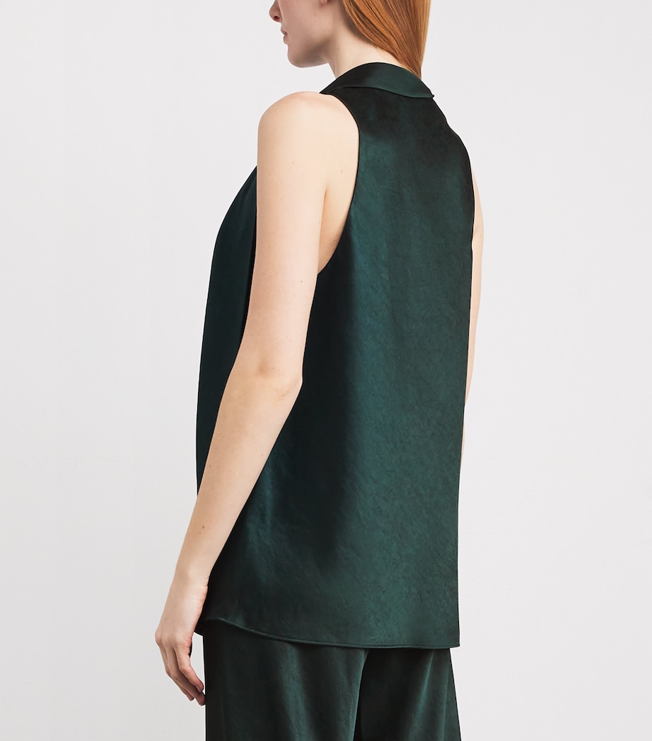 Satin Scarf Top 377JUN Image 4