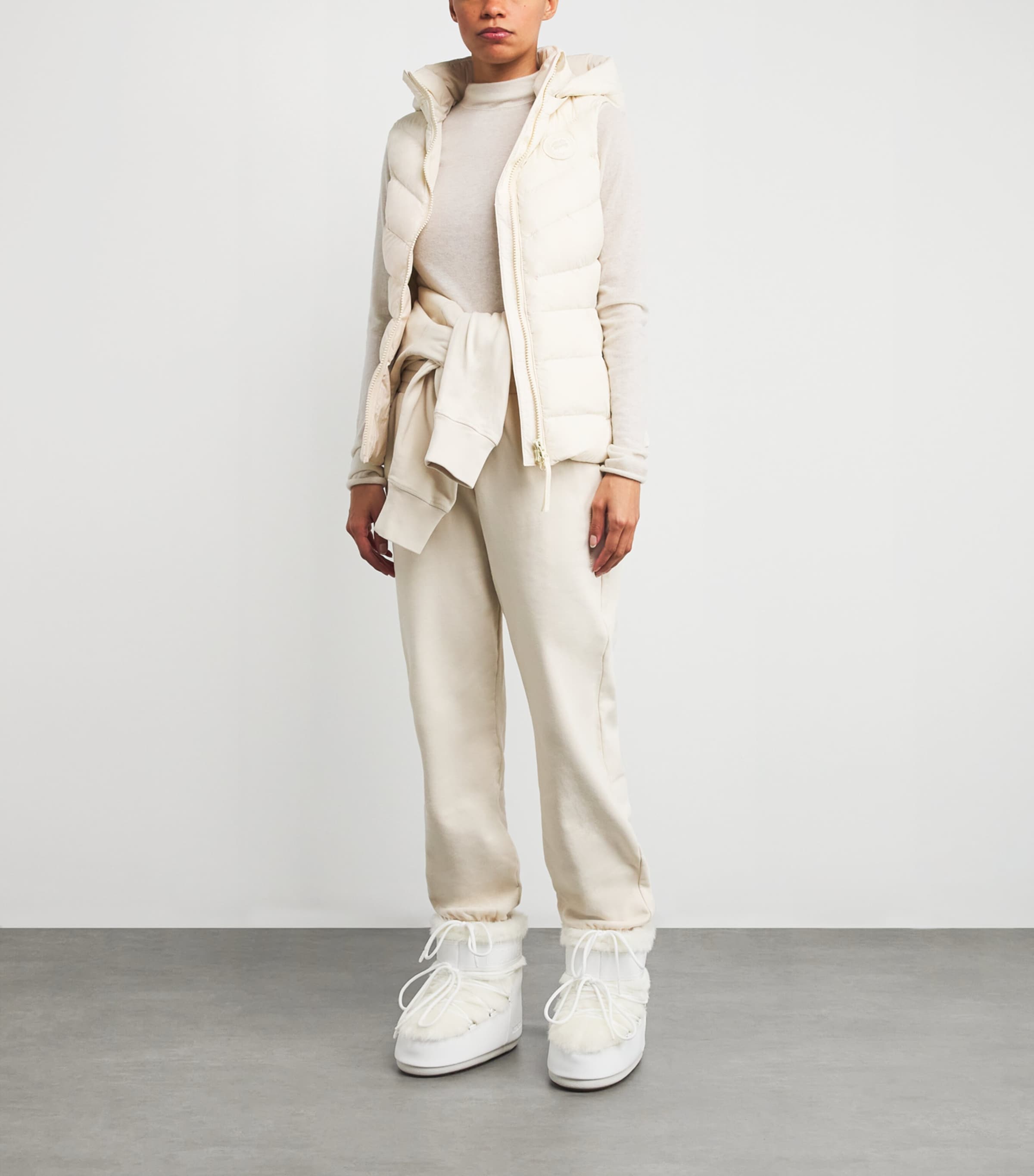 Water-Repellent Down Clair Gilet 9314LINEN-LIN Image 2