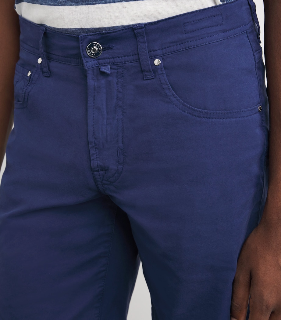 Stretch Cotton Nicolas Bermuda Shorts Y63 Image 6