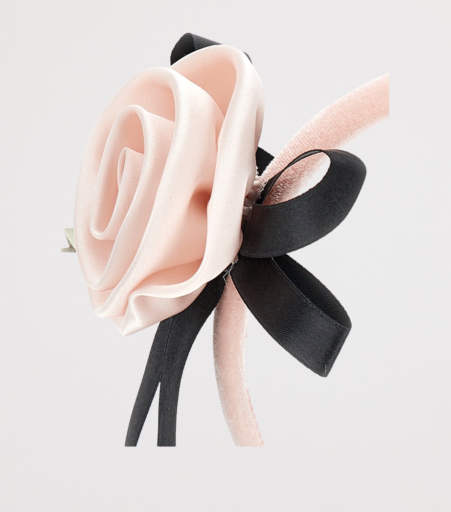 Velvet Flower Headband ROSA FAIRYTALE Image 3